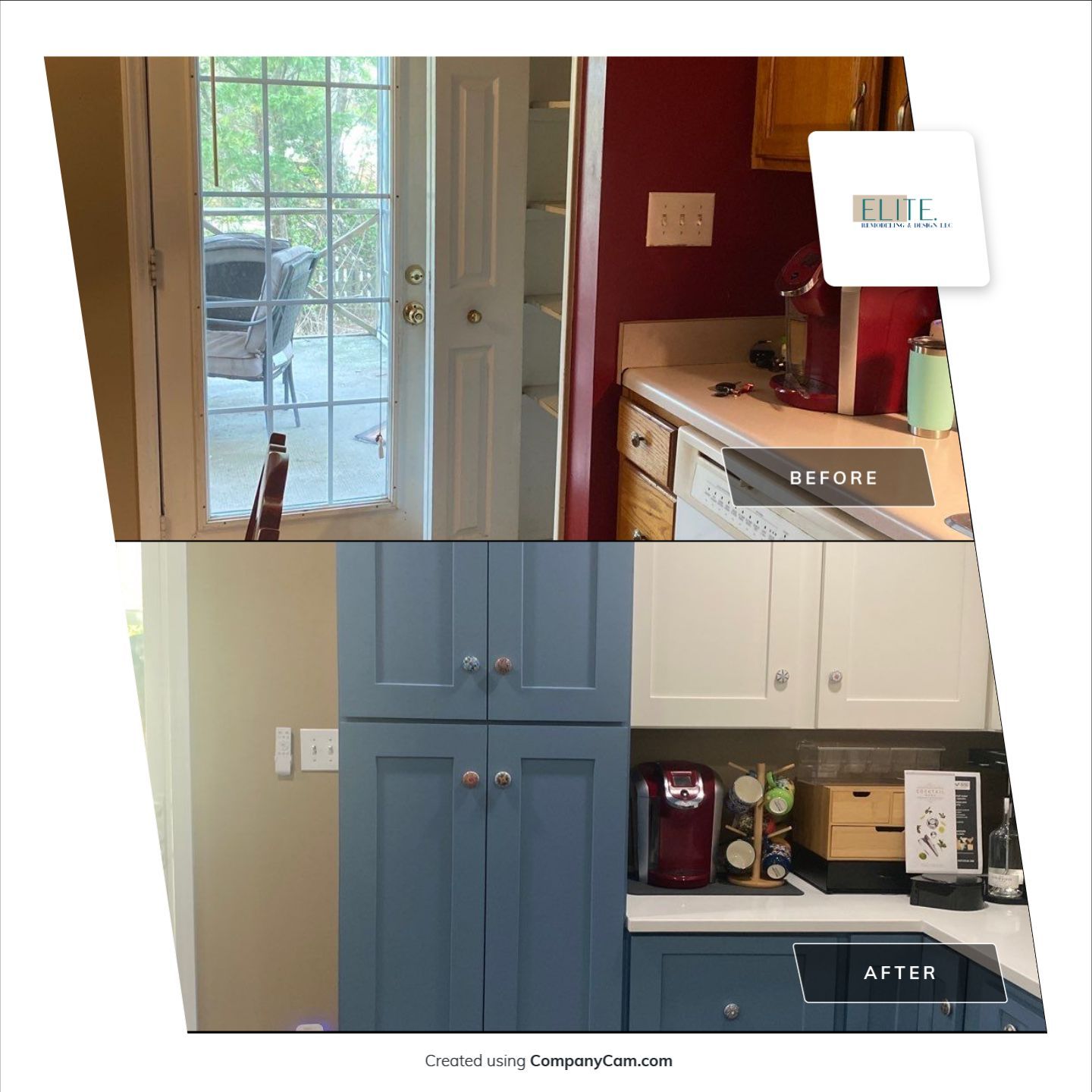 Holly Springs Kitchen Remodel – Two-Tone Shaker Cabinets & Open-Concept Design by Elite Remodeling and Design LLC