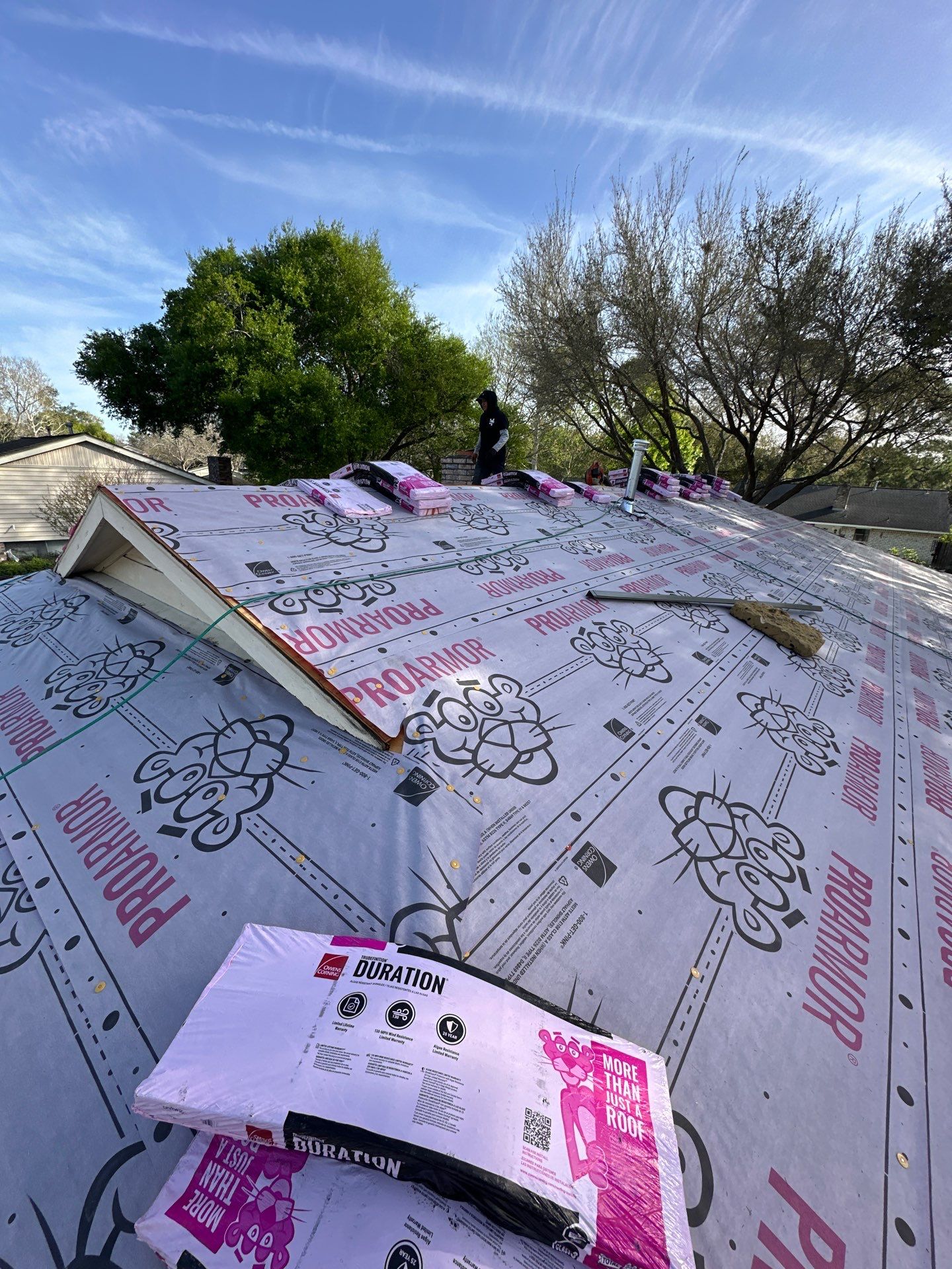 Project in Houston by Motion Roofing