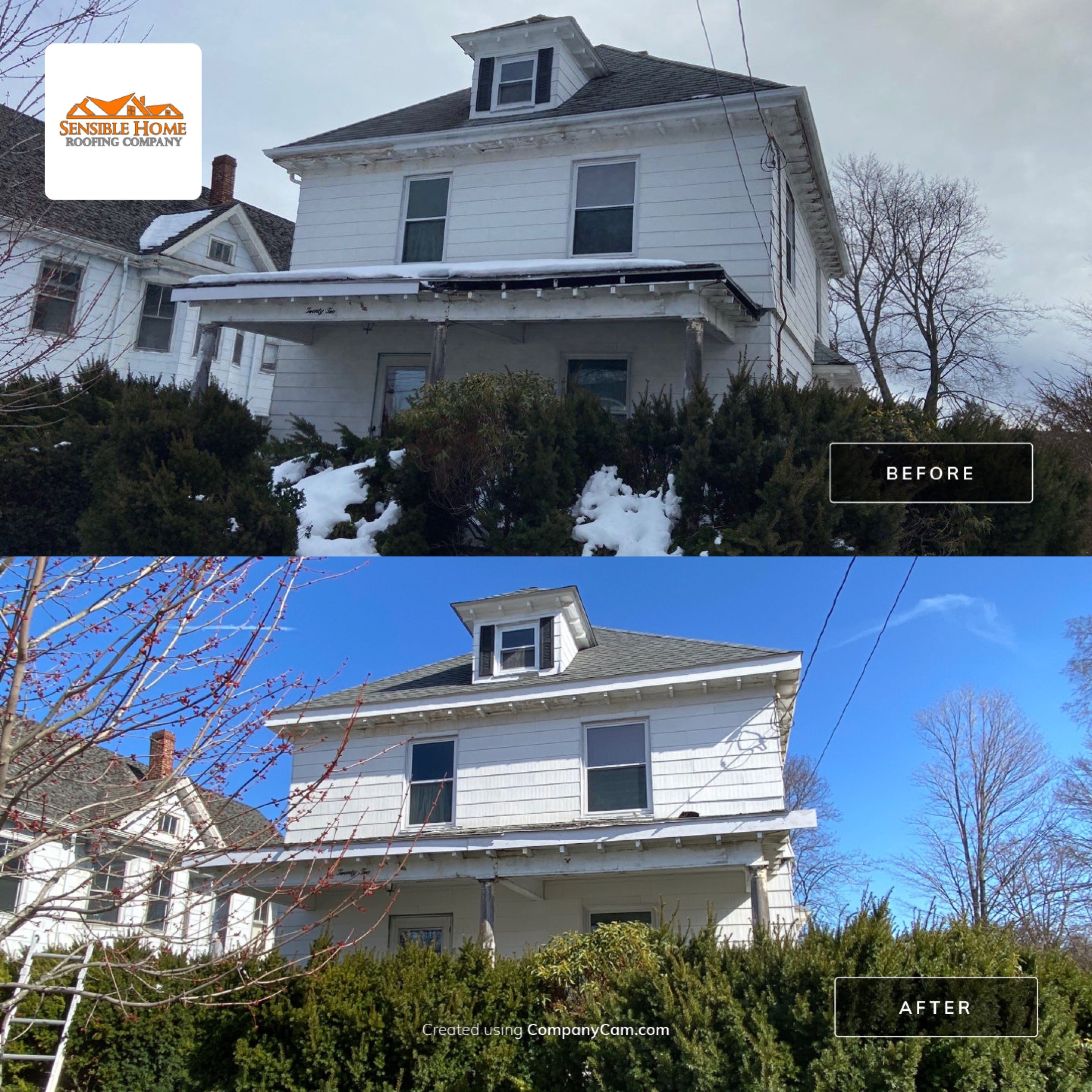 Residential Roofing Installation using GAF Timberline HDZ by Sensible Home Solutions
