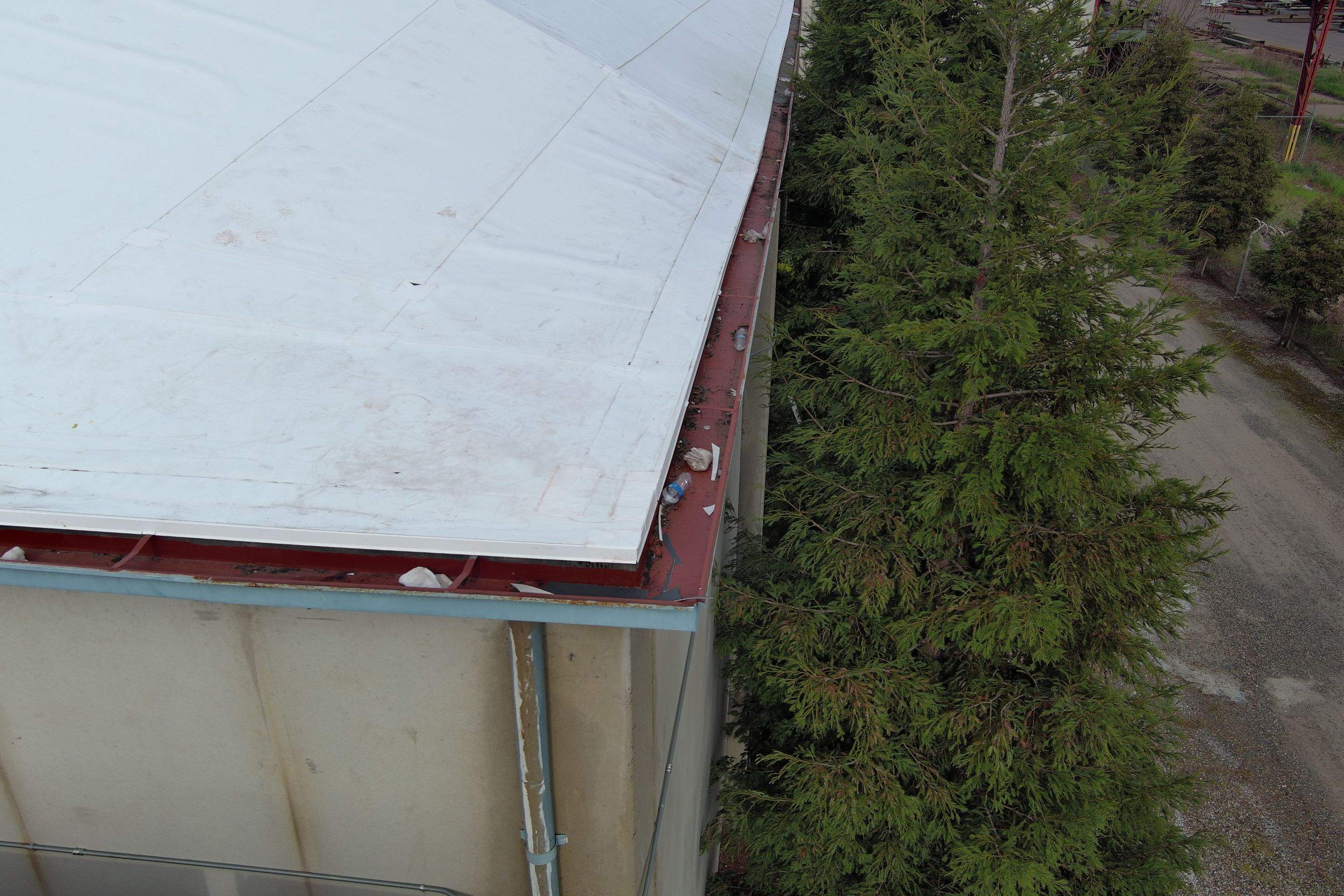 TPO single-ply roofing system using GAF Single-ply TPO 60 mil with 1.5 inch ISO board insulation by Straight Edge Roofing Inc