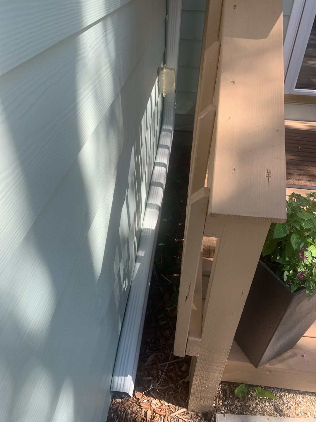 White Seamless Gutters for Panama City FL Homes by Gutter Professors