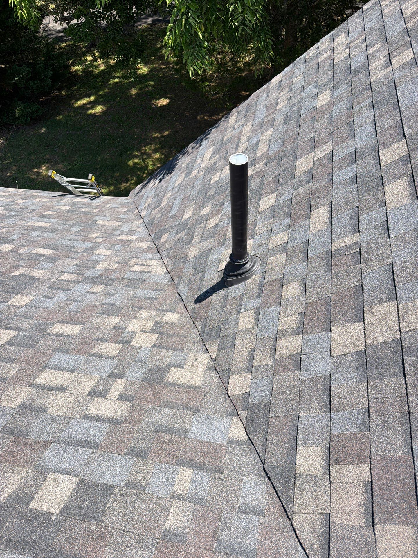 Complete Asphalt Shingle Roof Replacement and Sheathing Repair in Deltaville by Cade Construction