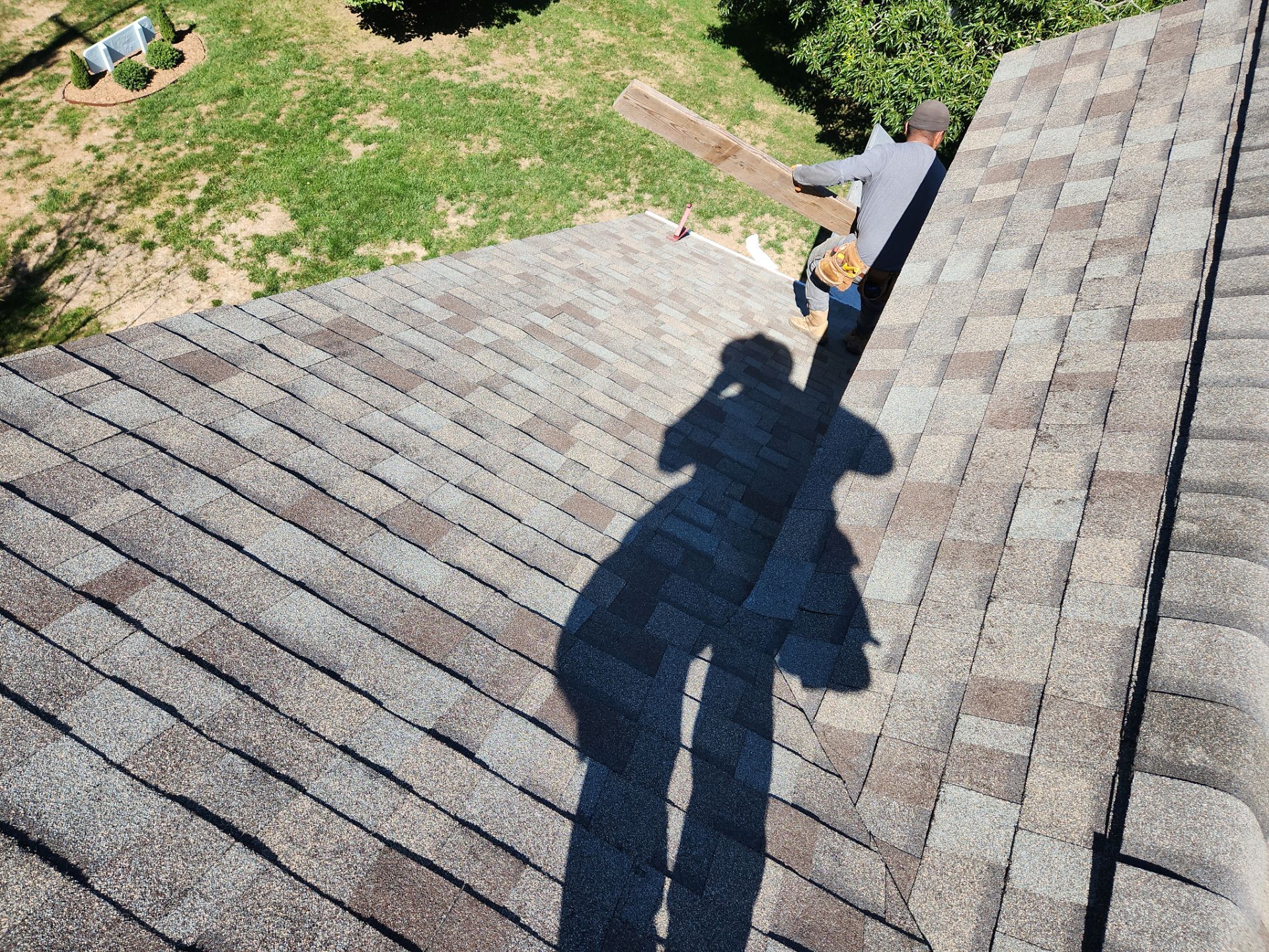 Residential Roofing Installation using Owens Corning TruDefinition Duration AR - Driftwood by A Plus Exterior