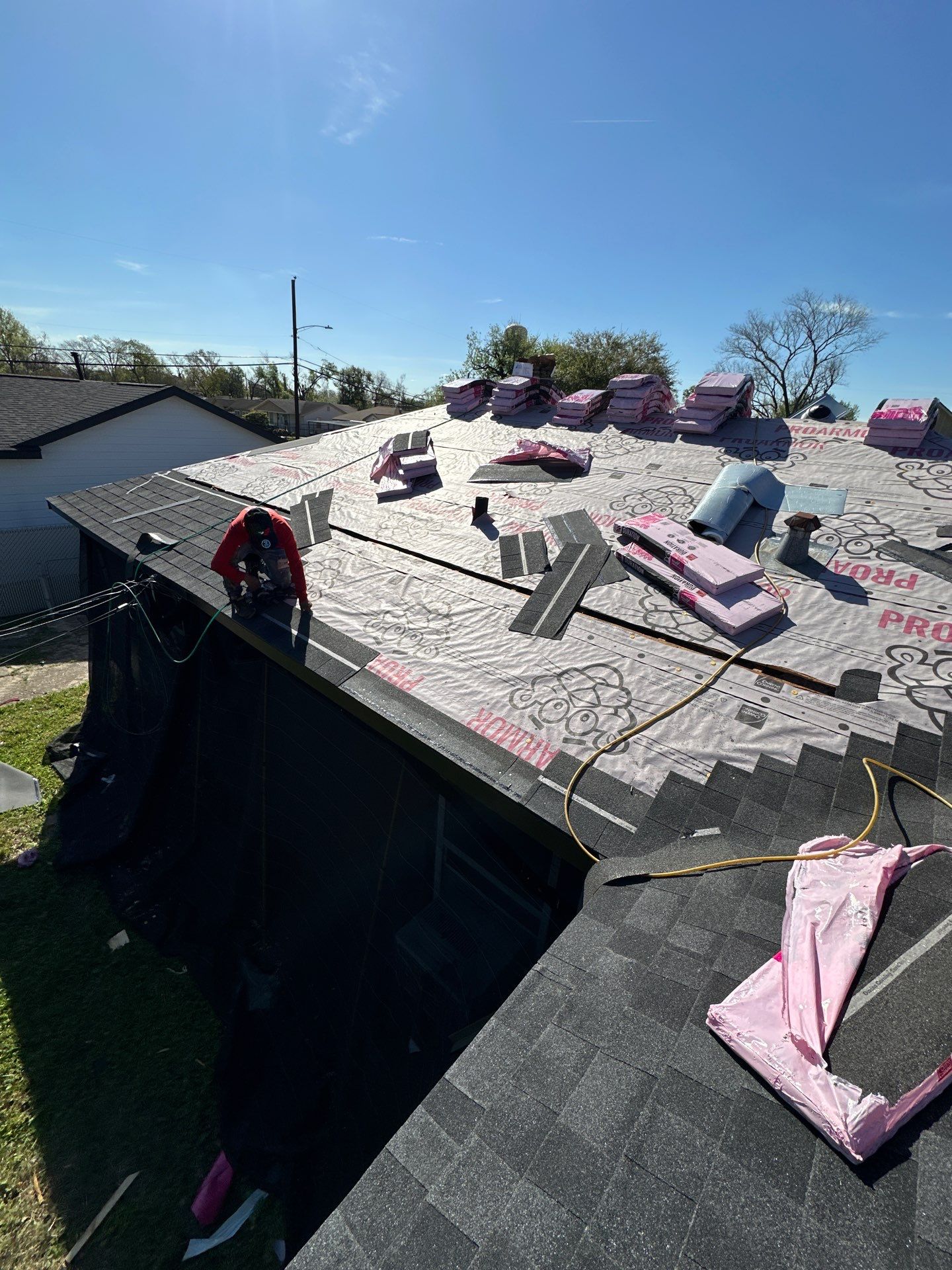 Project in Houston by Motion Roofing