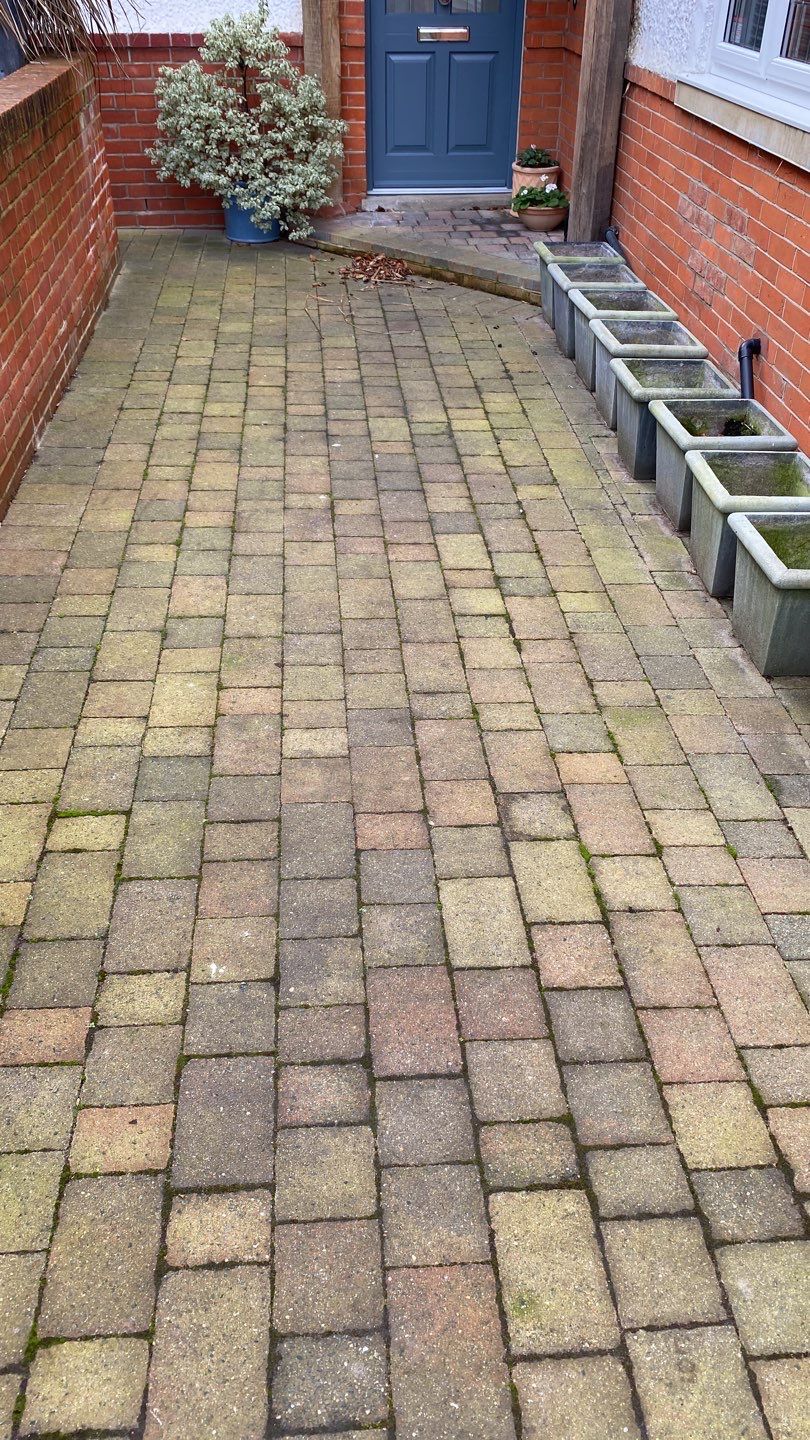 Driveway And Patio Clean using honda 21 ltr/min by Ges Exterior Cleaning ltd