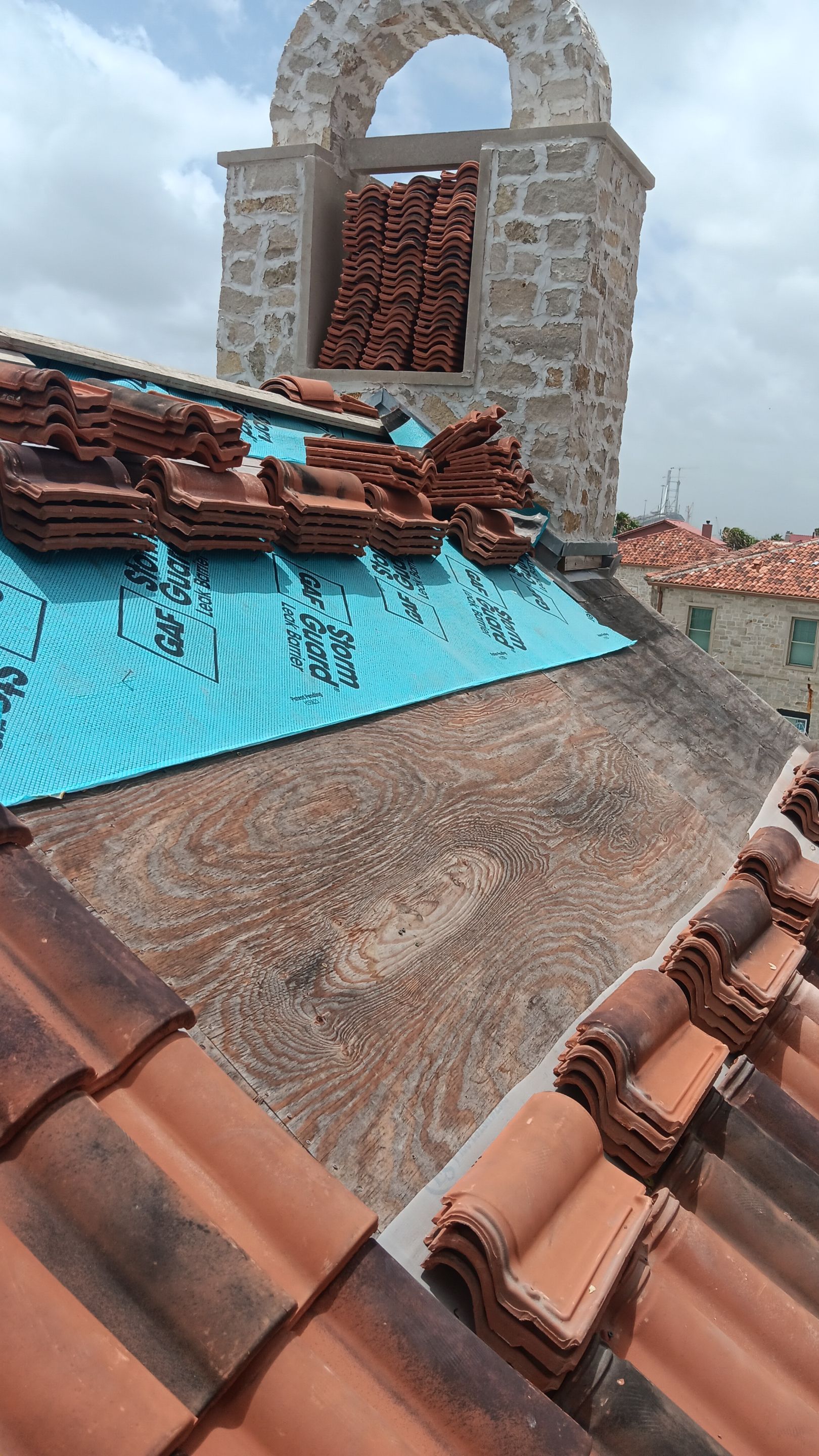 Residential Roofing Repair using tile by Roof Repair Company