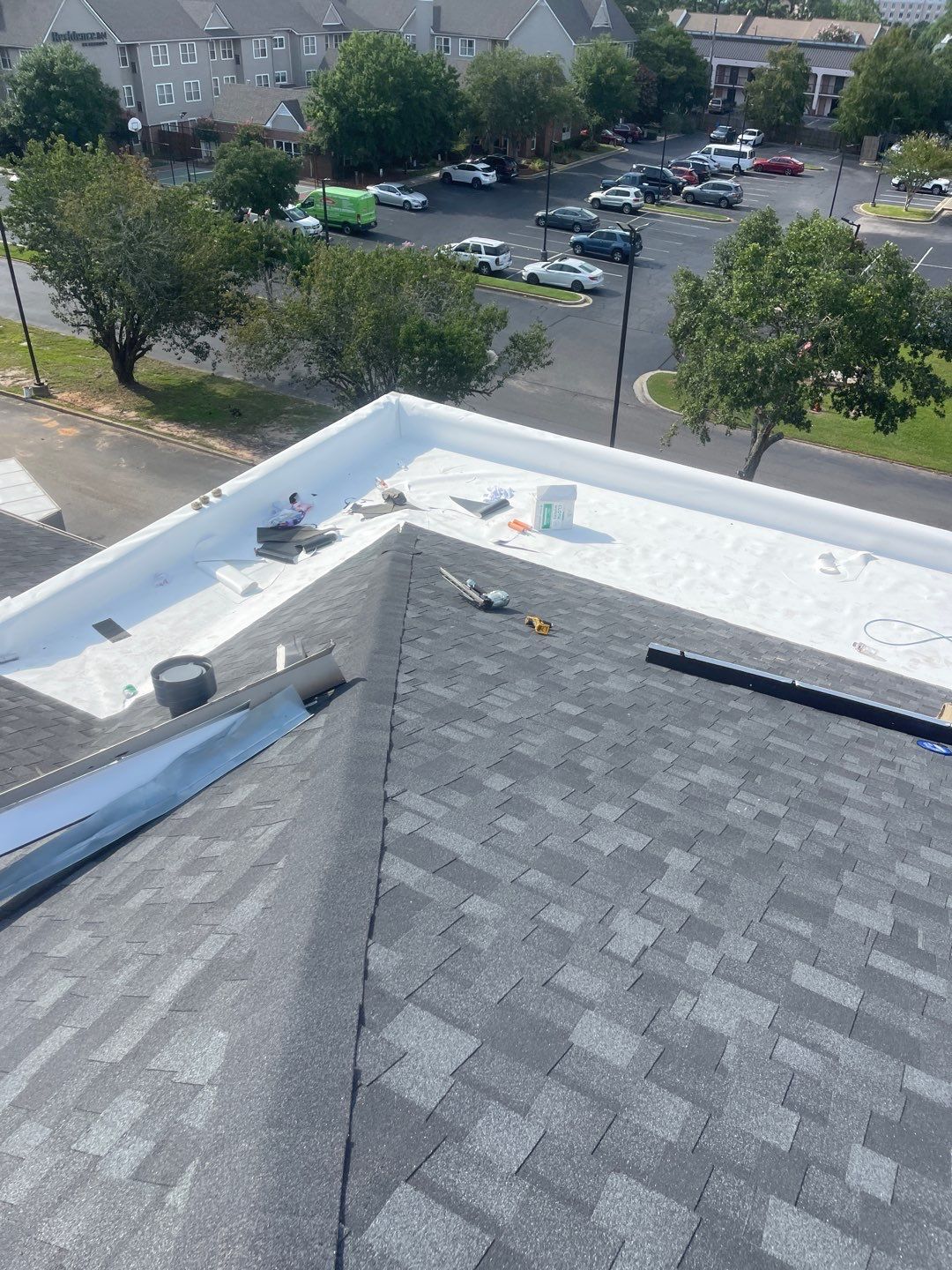 Commercial Roofing Installation using Roof Replacement by American Roofing & Construction LLC