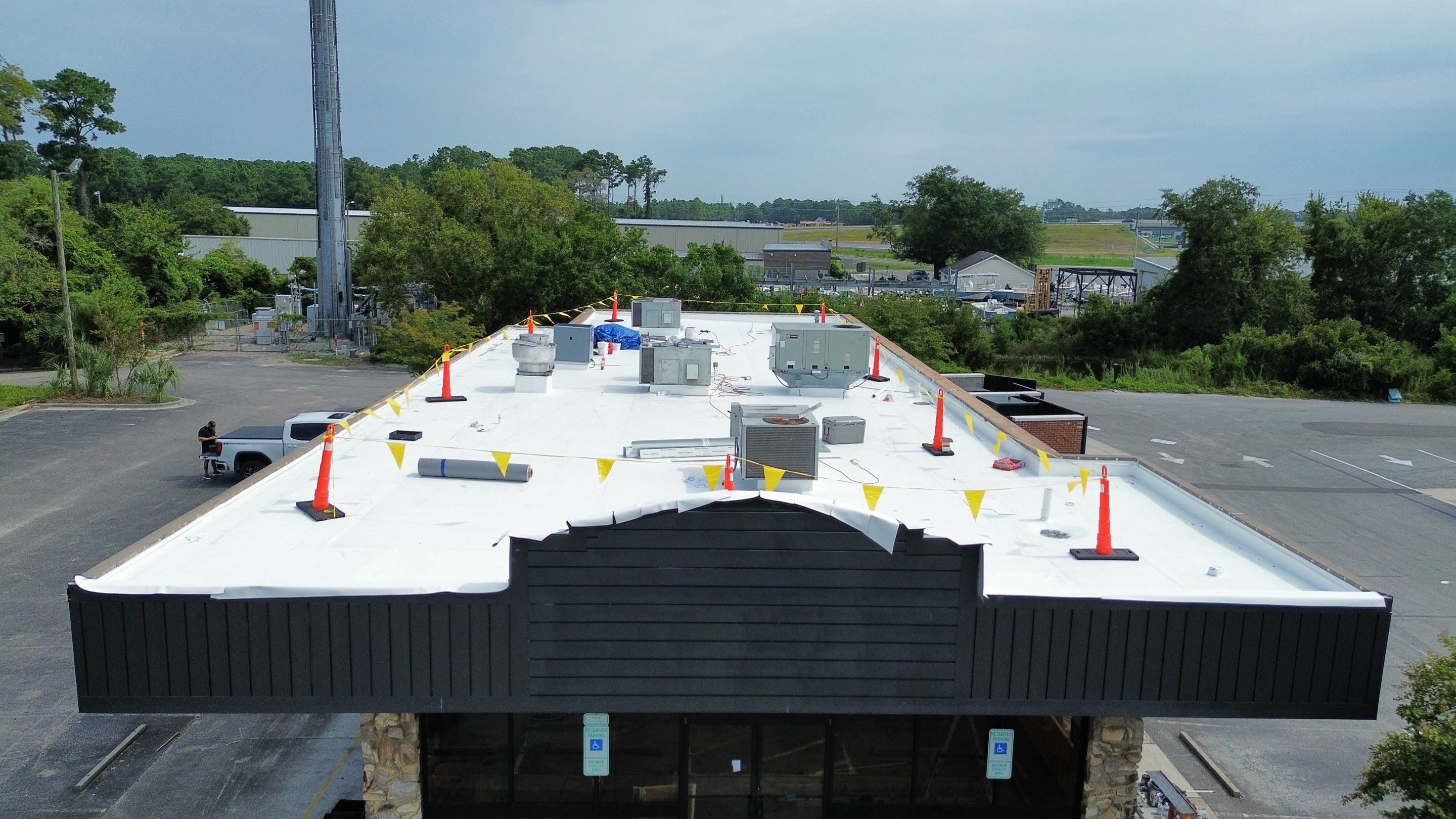 PVC Commercial Roof Installation- Wilmington, NC by Summit Roofing 