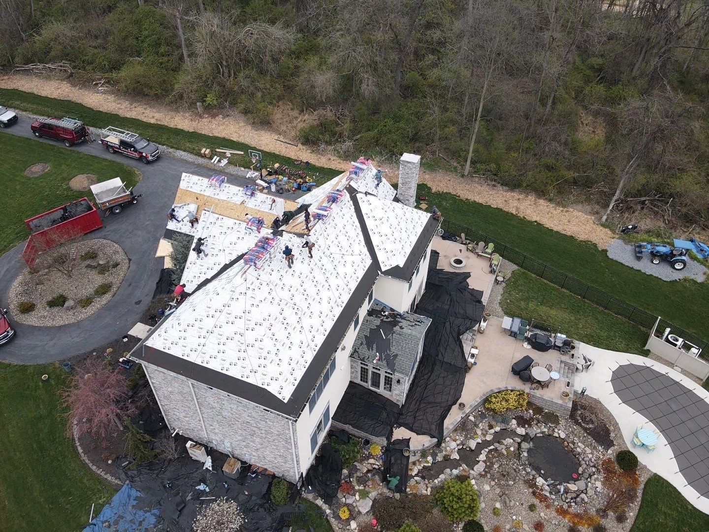 Residential Roofing Installation using Gaf Hdz Architectural Shingle by Teflon Roofing
