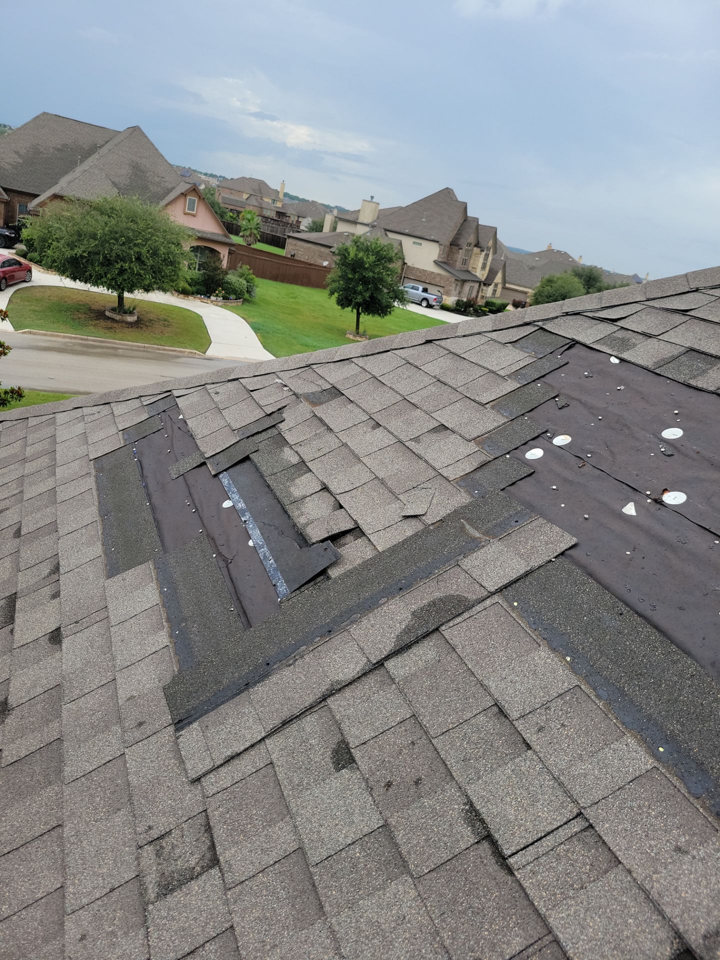 Asphalt Shingle Roof Repair and Synthetic Underlayment Installation in Converse by Heaven Sent Roofing, LLC