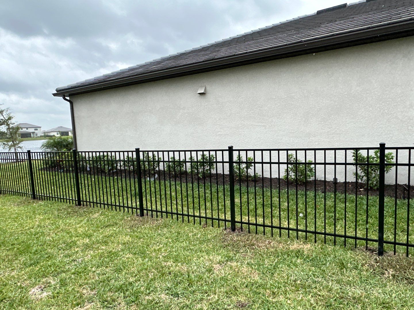 Aluminum Fence Installation using Black 3 Rail Aluminum Fence by Asap fence and gates, LLC
