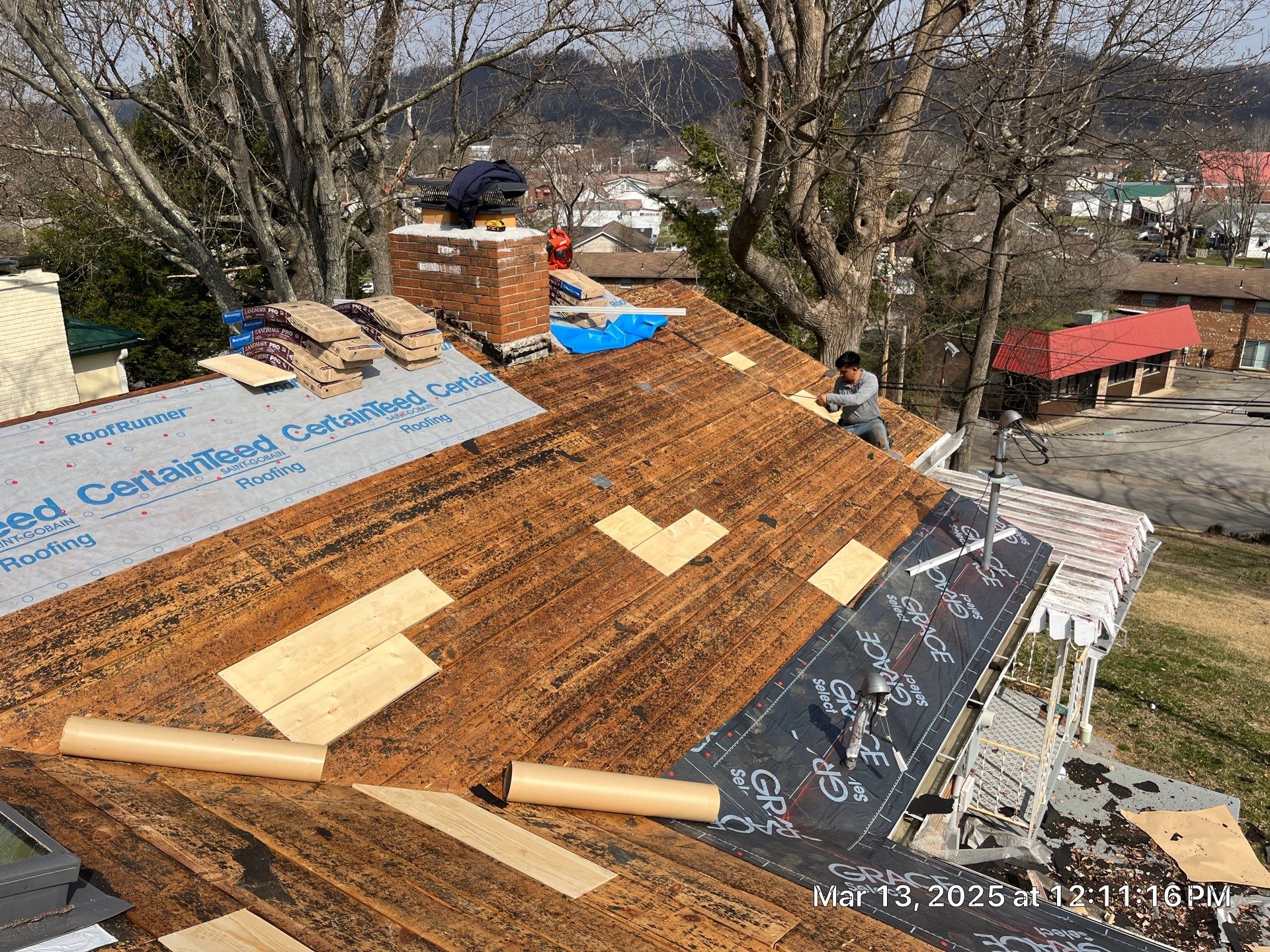 Residential Roofing Installation using Certainteed Landmark Pro Shingles by Fahey Roofing + Contracting