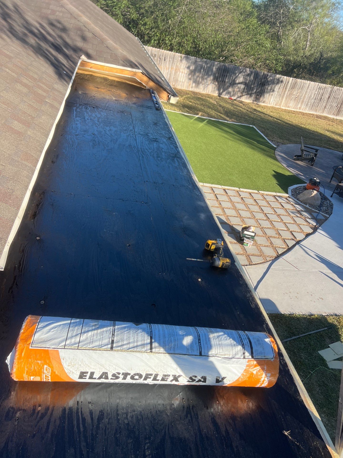 It Ain't Easy getting Shady  by Bayfront Roofing and Construction