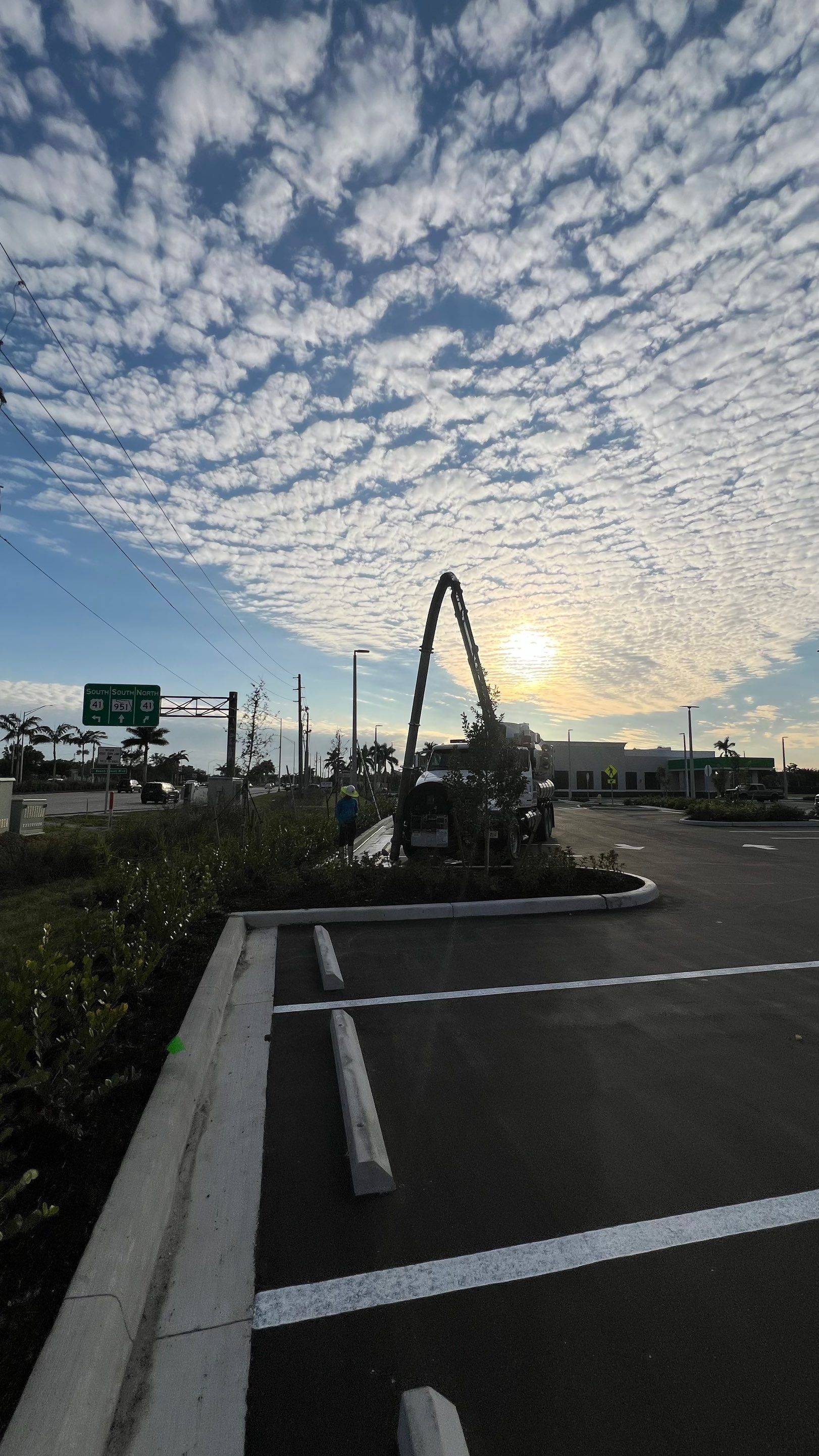 New Construction Commercial Parcel Stormwater System Cleaning by APS Power & Water