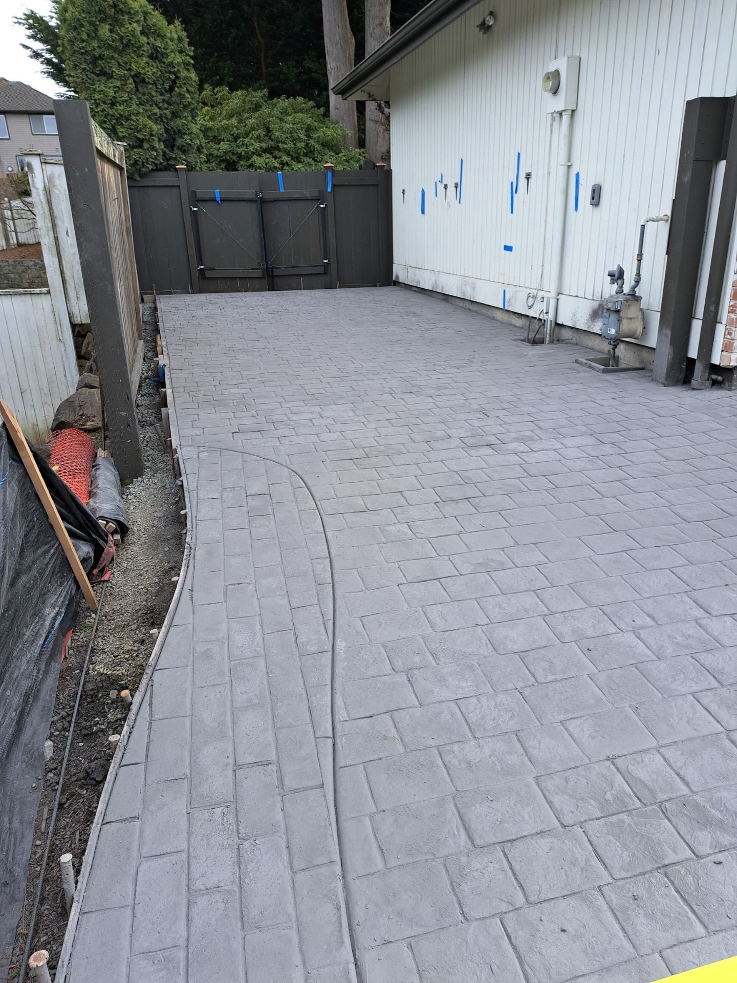 John | Stamped Concrete Driveway Makeover by Jireh Asphalt & Concrete Inc 