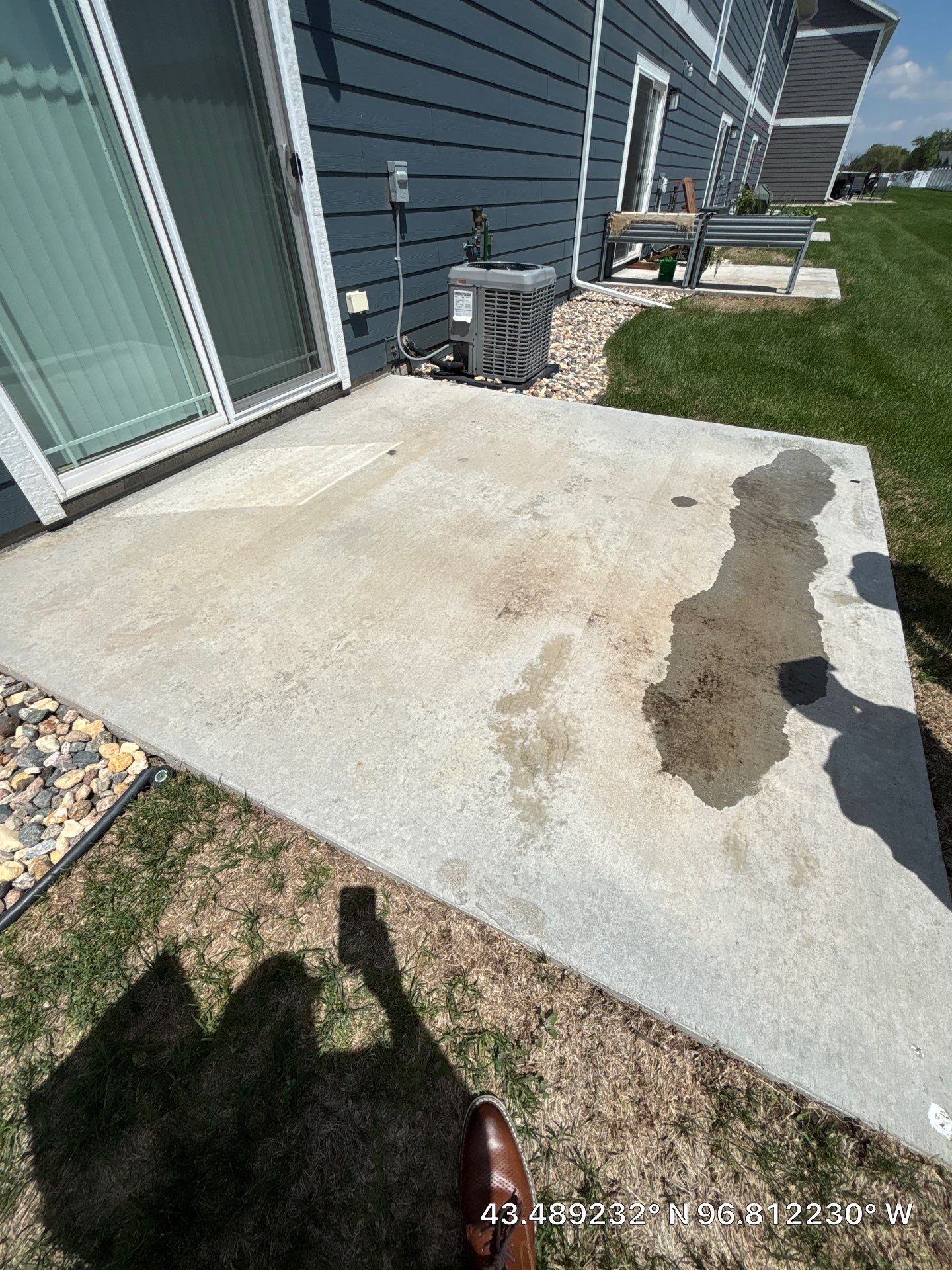 Custom Epoxy Garage Floor and Patio Coating in Sioux Falls by Select Painting, Coatings & Garage Cabinets