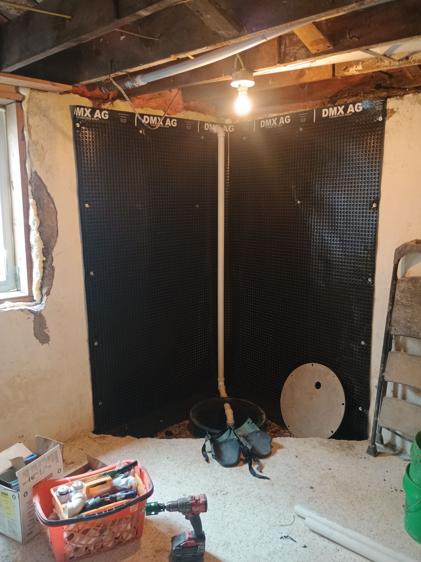 Drain Tile, Sump Pump & Discharge in South Minneapolis by Waterproofing Northeast