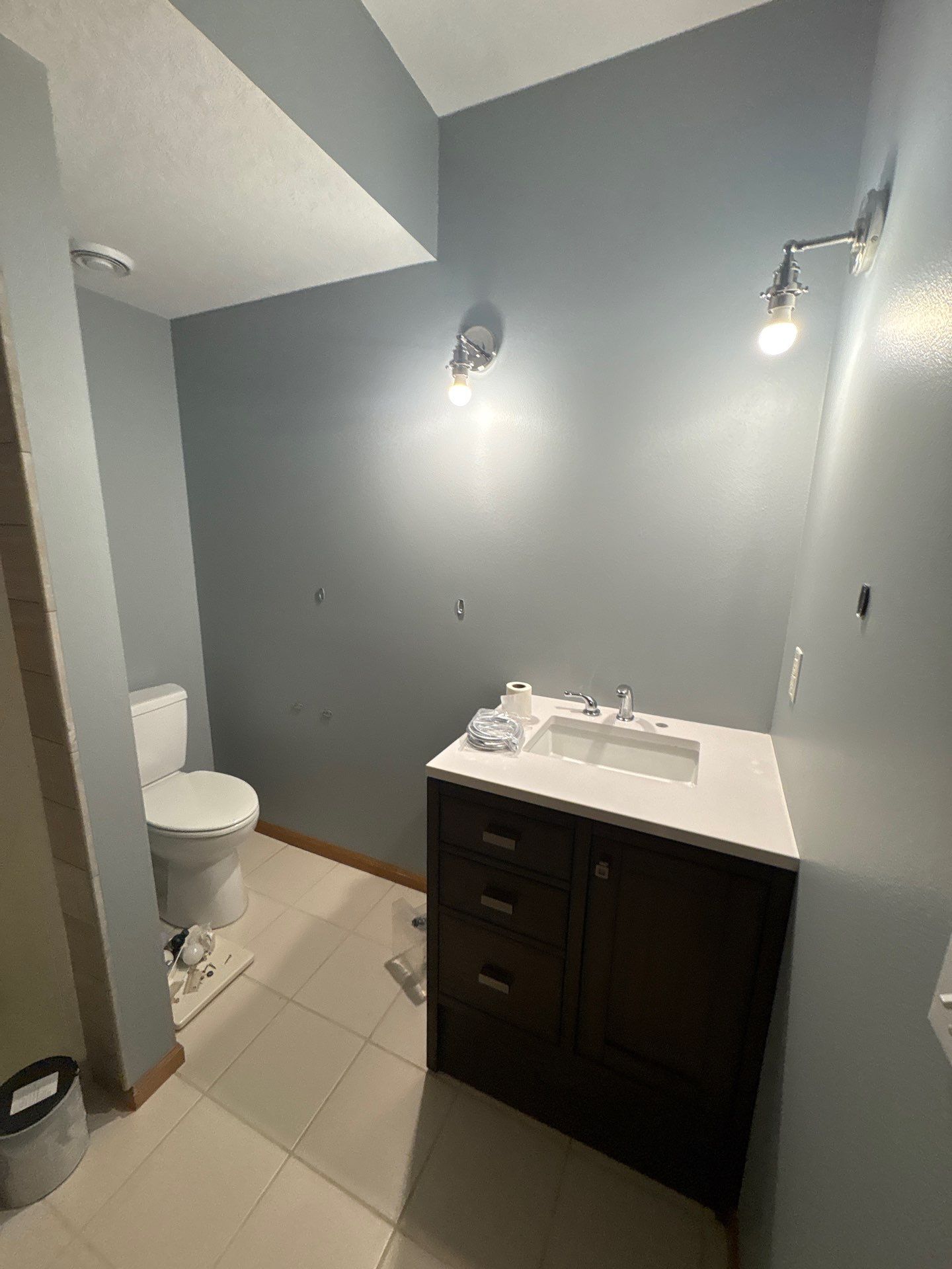 Interior Painting and Drywall Repairs for Sioux Falls Bathroom by Select Painting, Coatings & Garage Cabinets