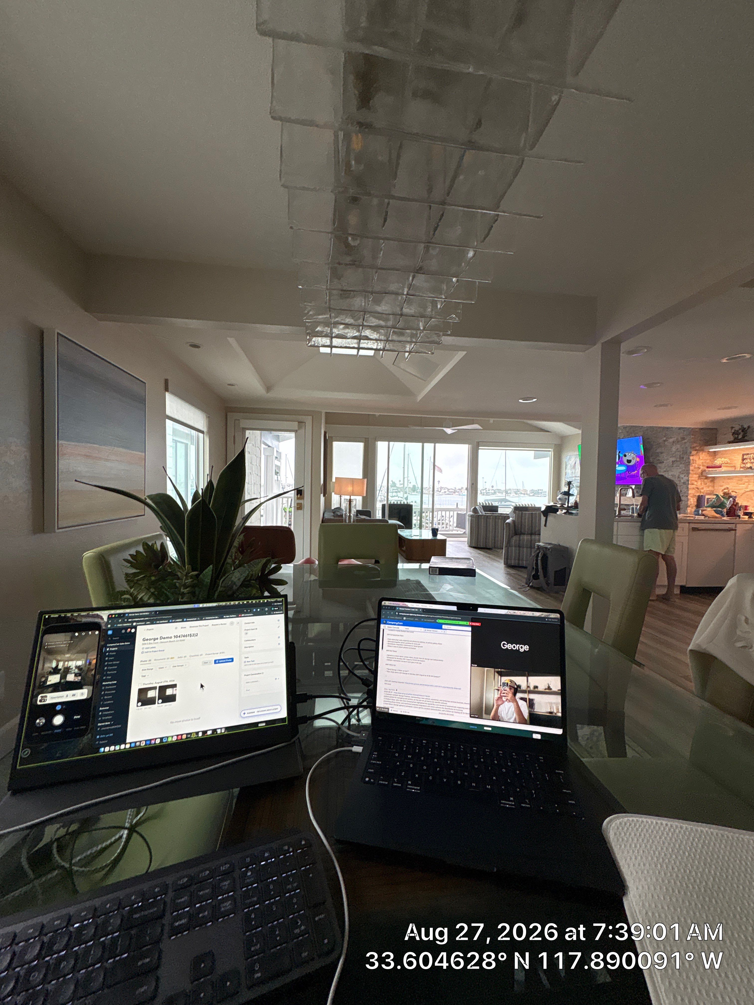 Horizontal Sliding Window Installation for Newport Beach Waterfront Home by CompanyCam Sales Demo