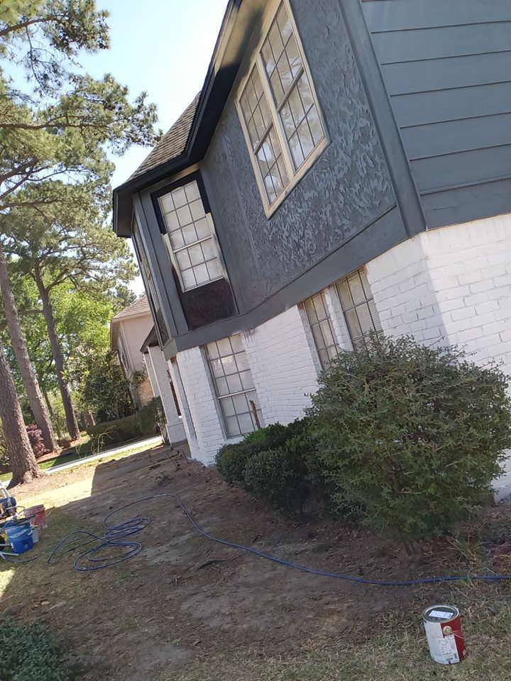 Interior and exterior painting project by Roof Concepts Construction
