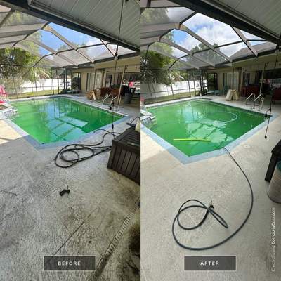 Pressure Washing Pool Cage & Deck