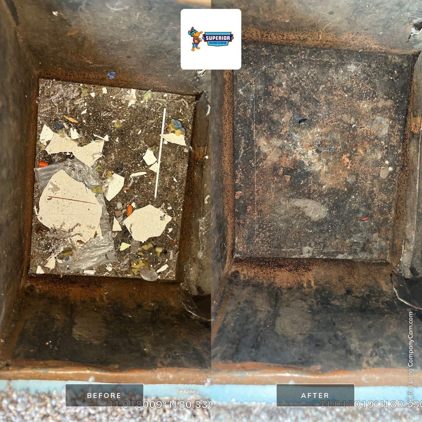 Air Duct Cleaning With a Vacuum Truck in New Castle, PA by Superior Air Duct Cleaning