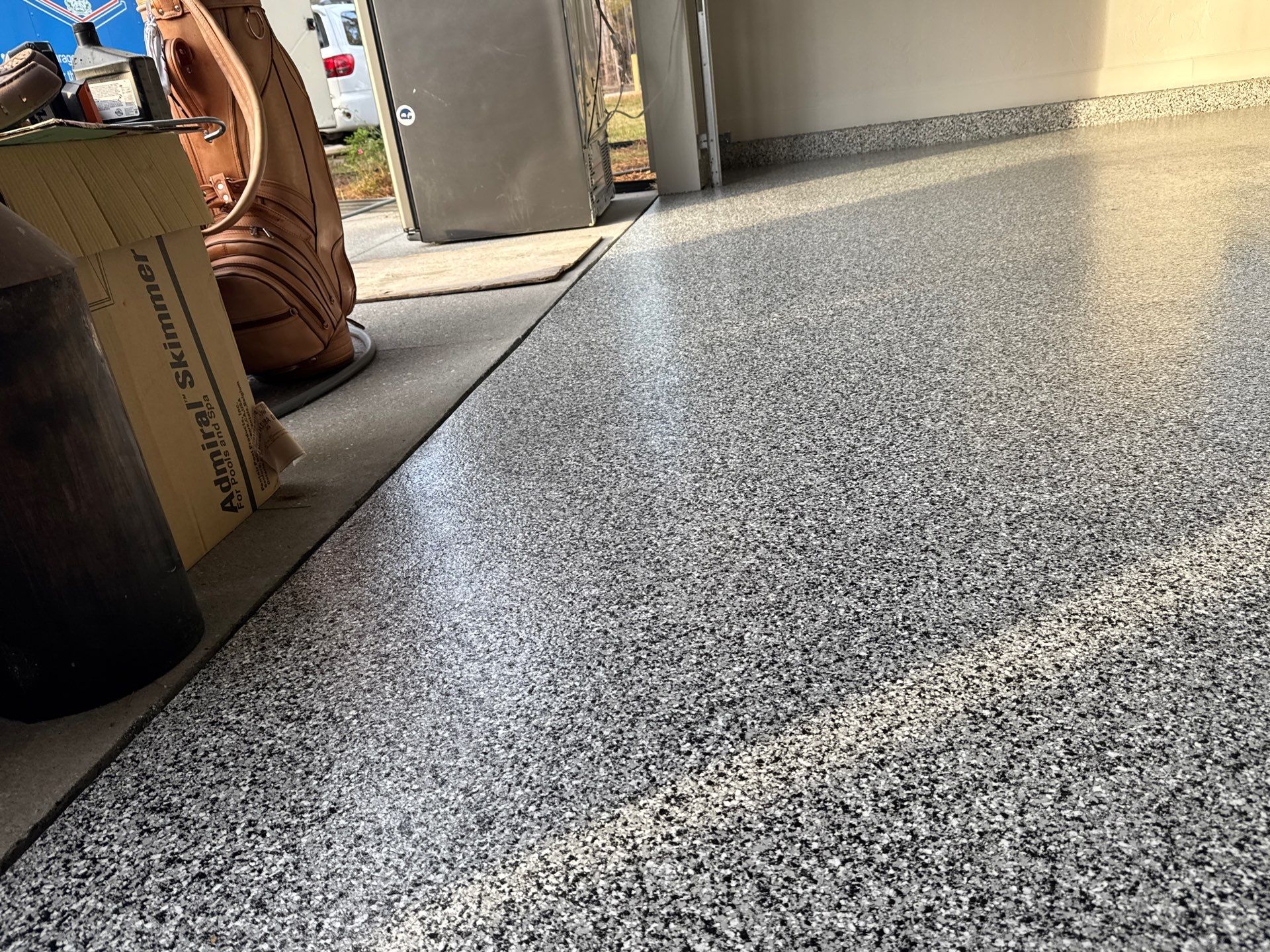 Garage in High Springs, FL in Domino by Cross Creek Concrete Coatings
