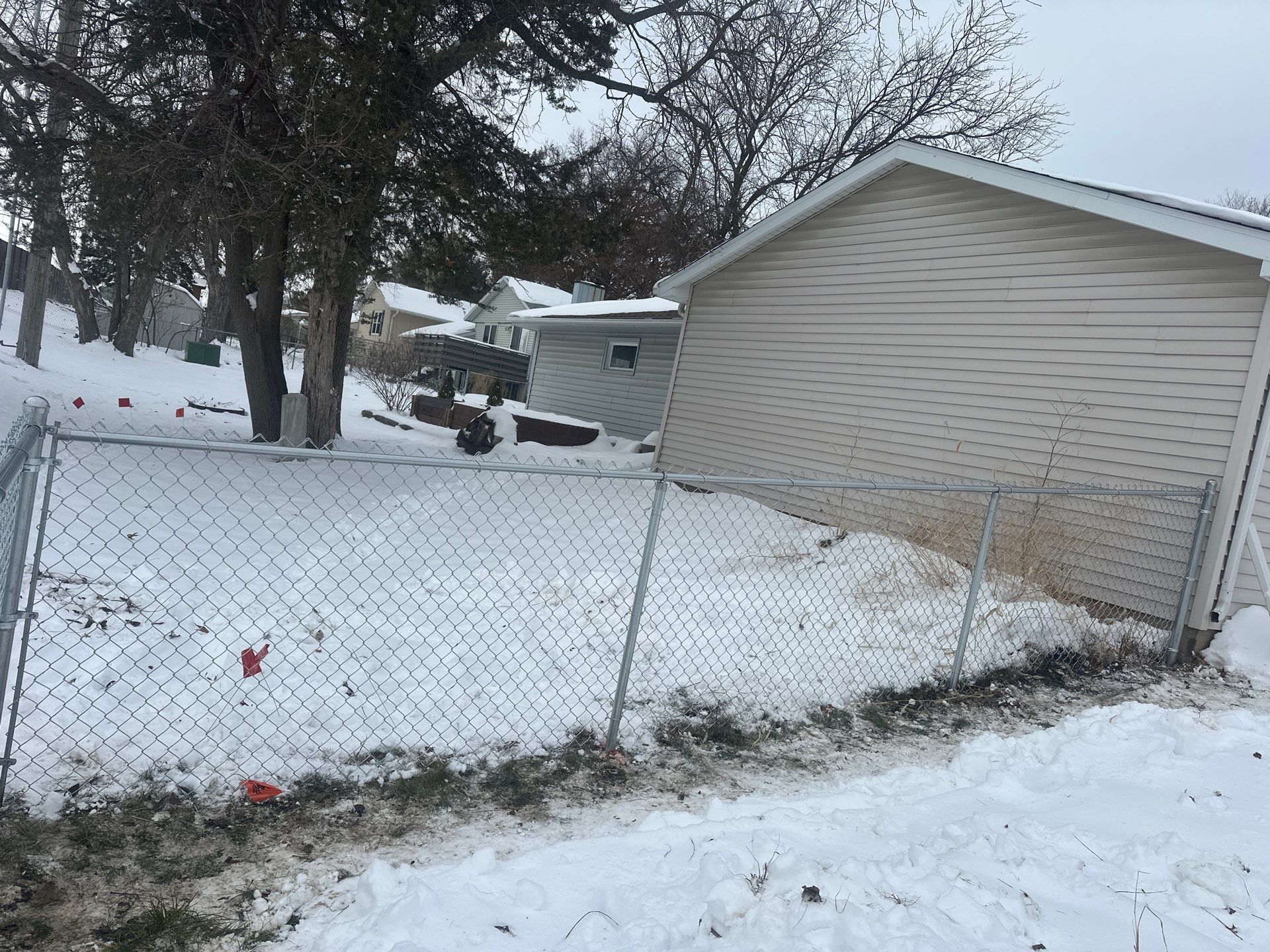 Galvanized Chain Link Fence Installation in Cedar Falls IA by Perfect Picket Fence and Stain