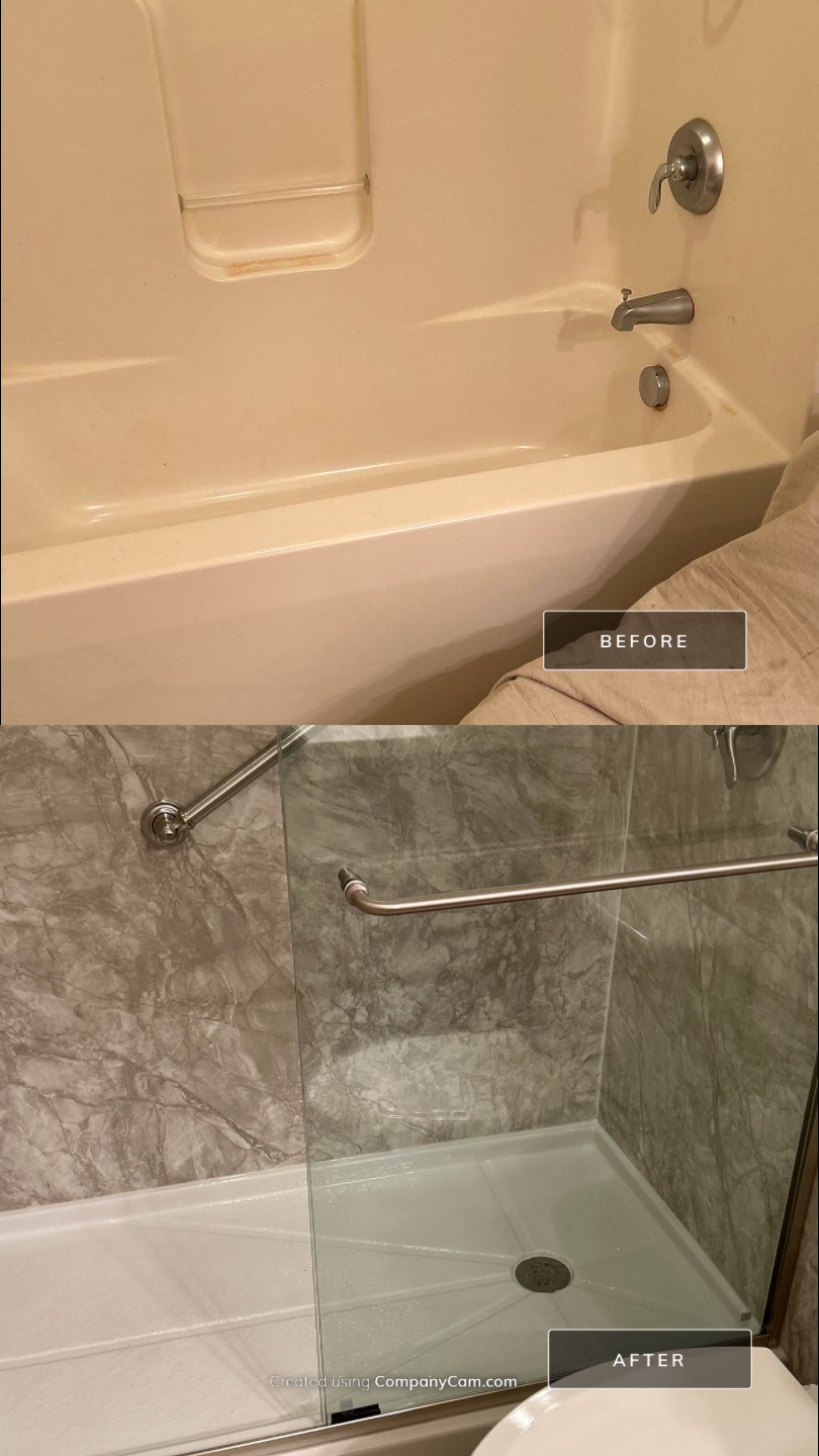 2 Tub to Shower Conversions by BathPlanet SW Virginia