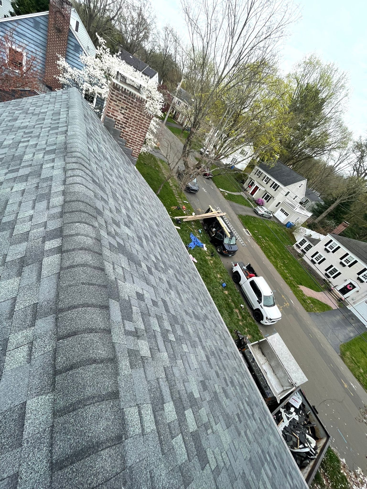 Residential Roofing Installation using Owens Corning TruDefinition Duration AR - Estate Gray by A Plus Exterior