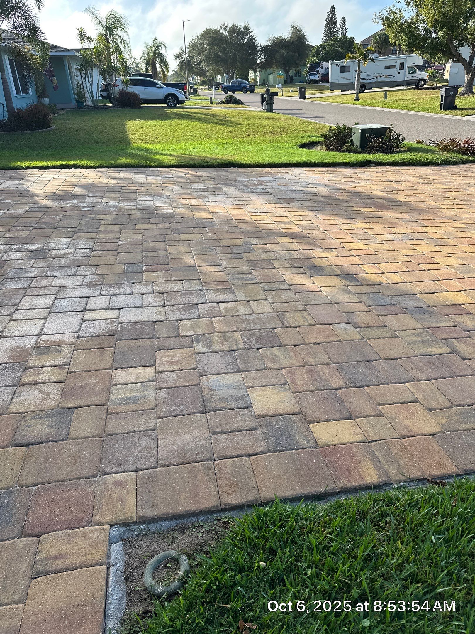 Driveway and Pool Deck Paver Restoration in Apollo Beach by Supreme Paver Experts