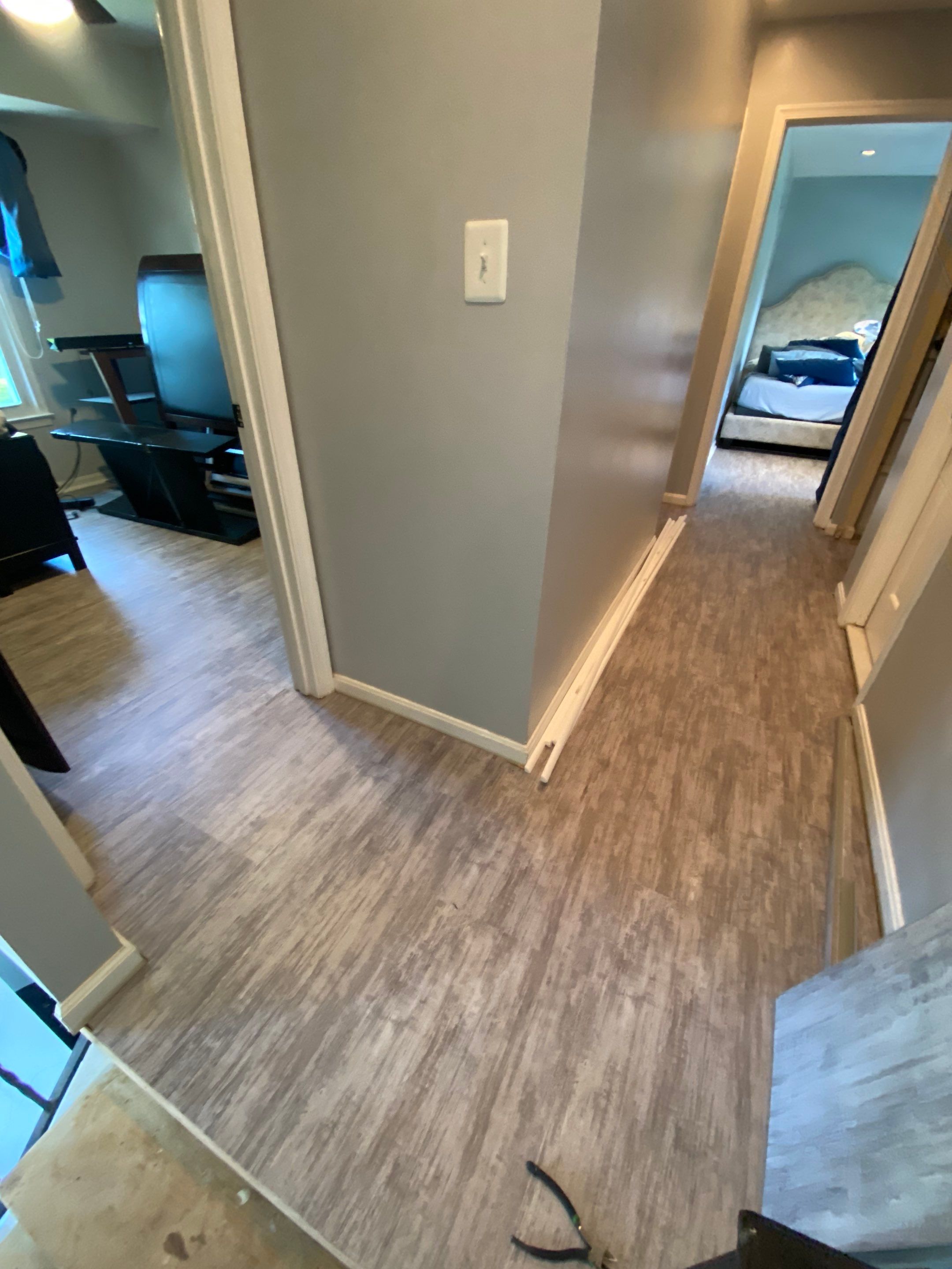 LVP flooring install by The Smet Companies, LLC