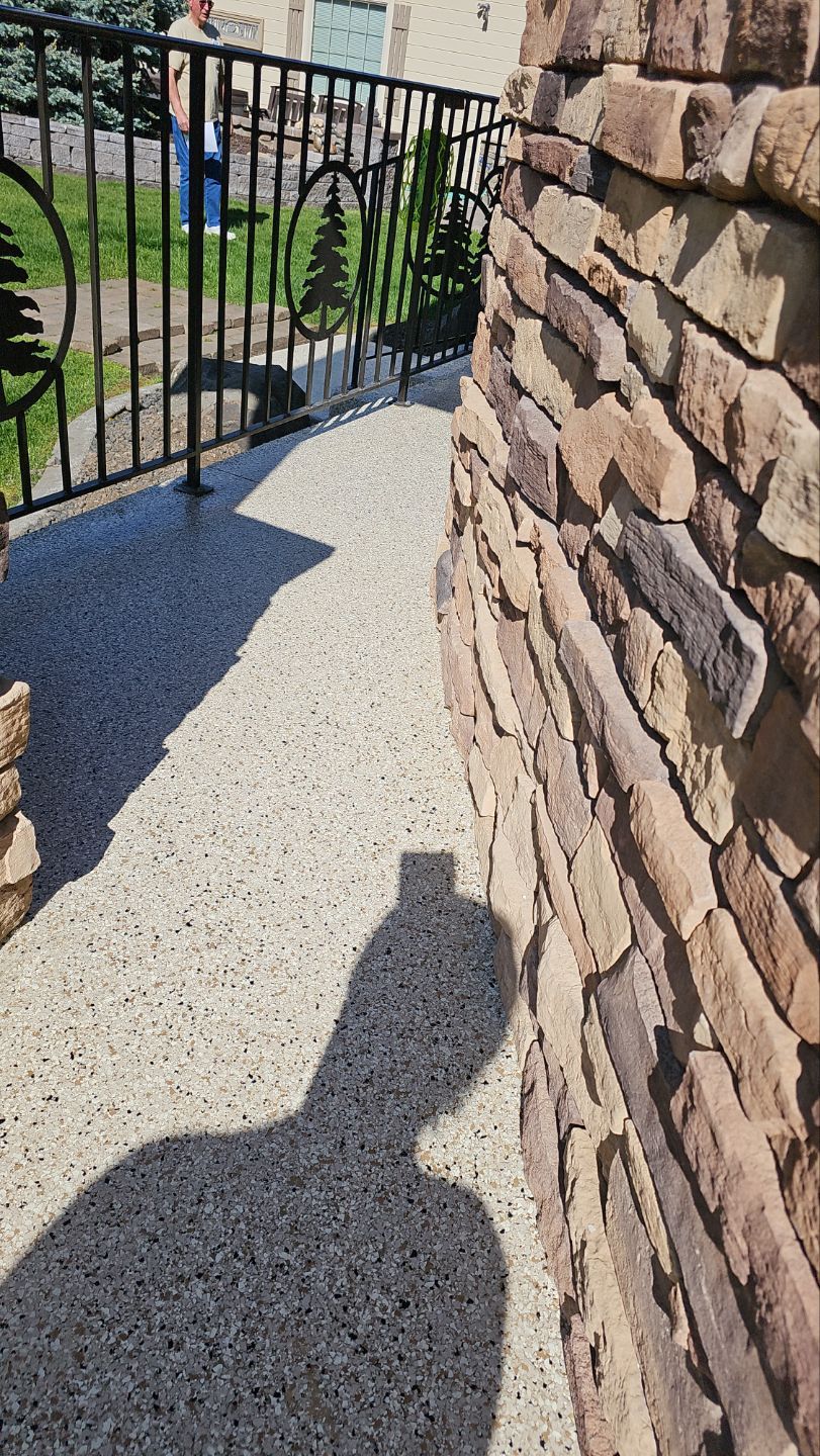 Patio Transformation using Driftwood by Croc Coatings, LLC