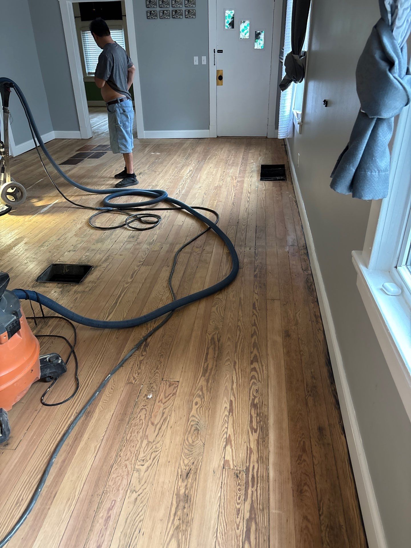 Hardwood Floor Refinishing and Staining Project in Latonia by Footprints Floors Kentucky