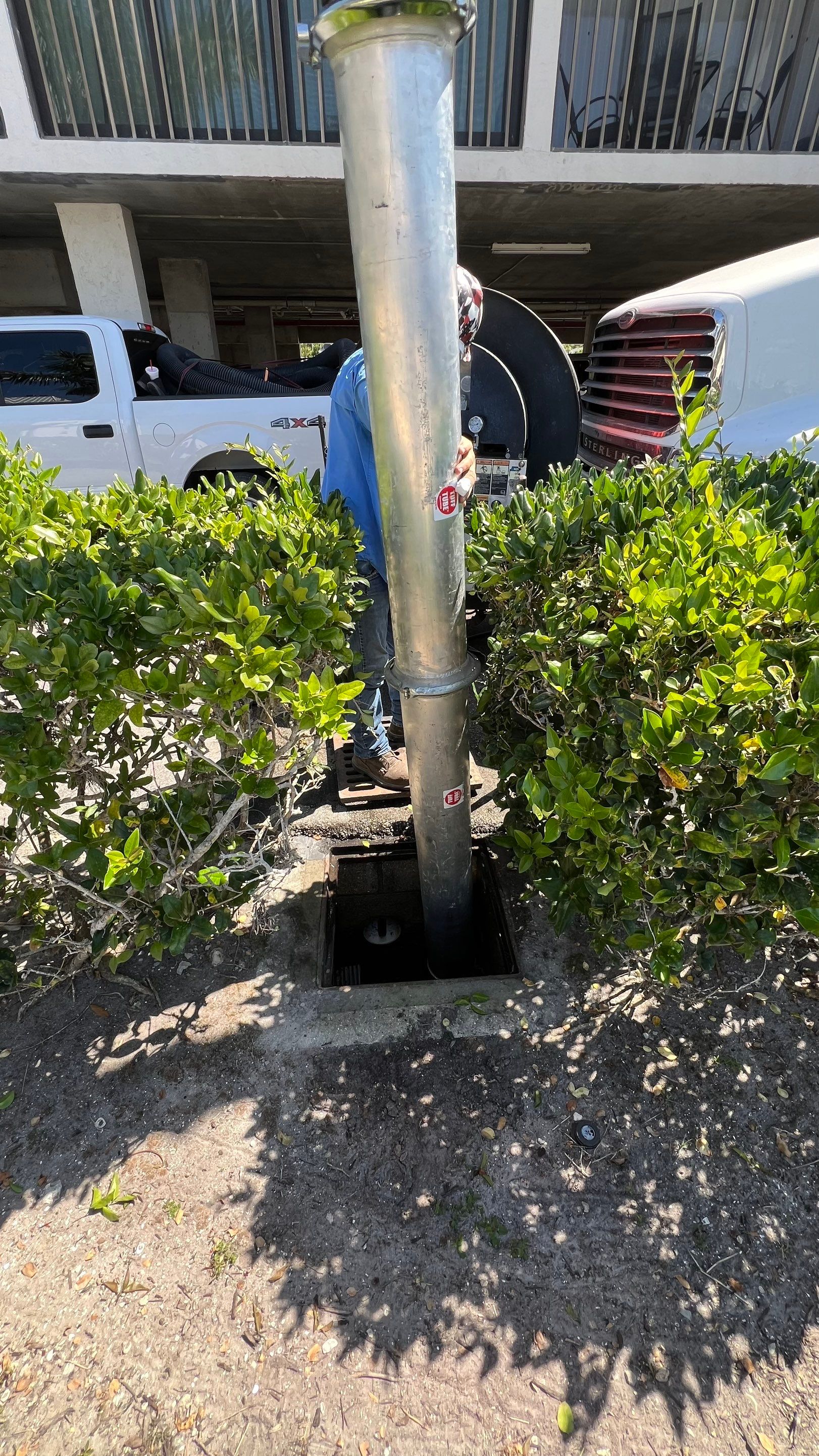Naples Condo Catch Basin Cleaning by APS Power & Water