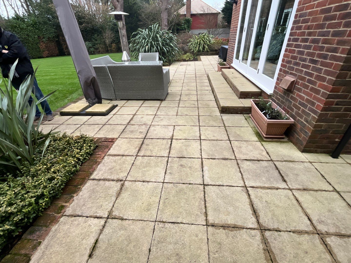 Roof - Driveway - Patio Clean using 18inch Whirlaway FSC by Ges Exterior Cleaning ltd