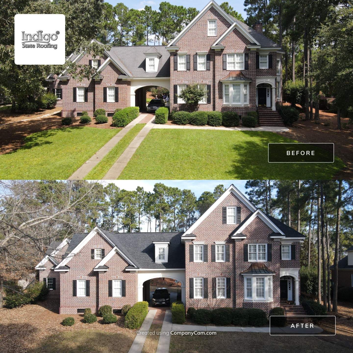 Residential Roofing Installation using Owens Corning Duration Williamsbur Gray by Indigo State Roofing