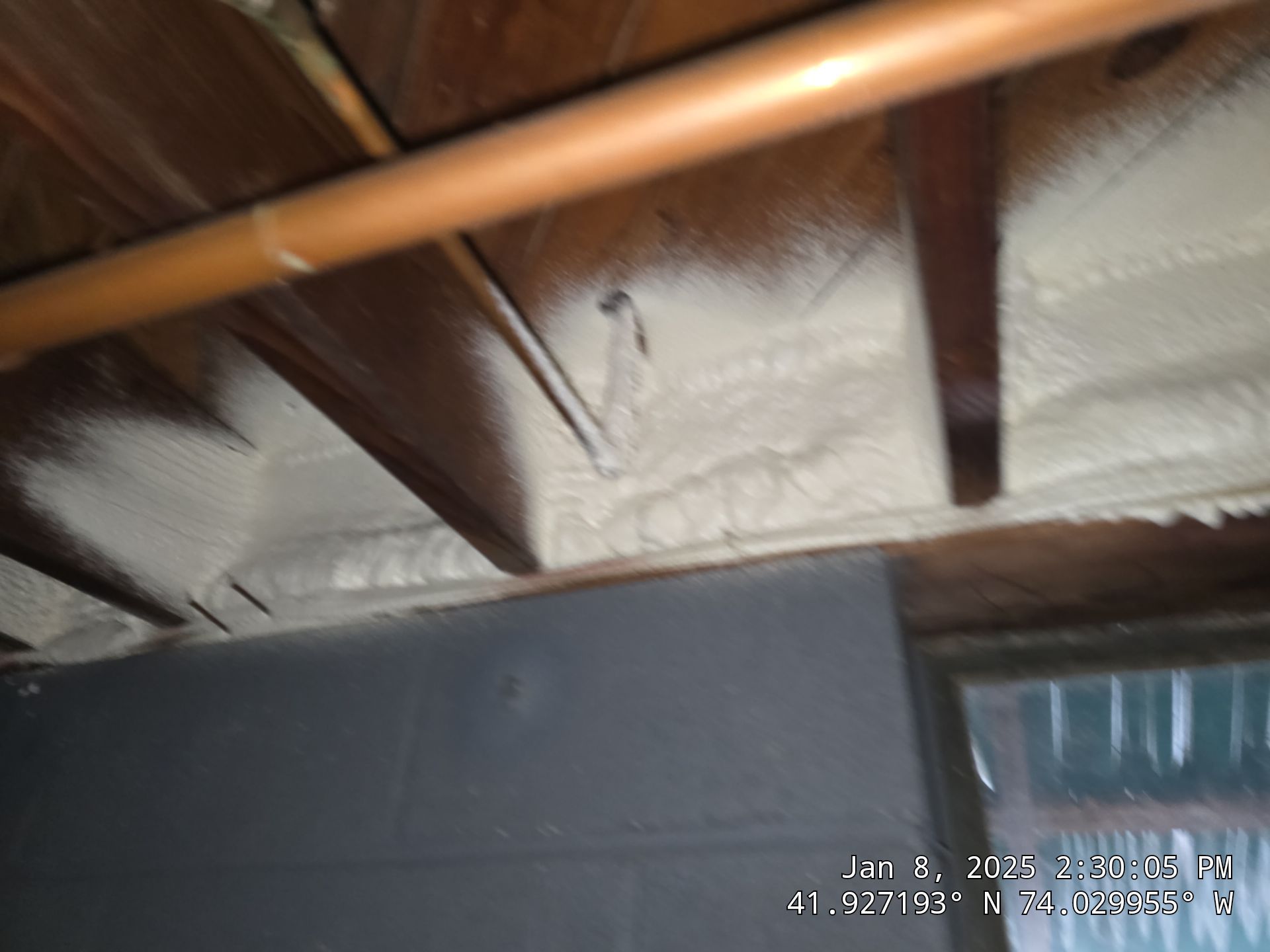 Attic Insulation using Closed Cell Spray Foam by NYS Foam & Energy