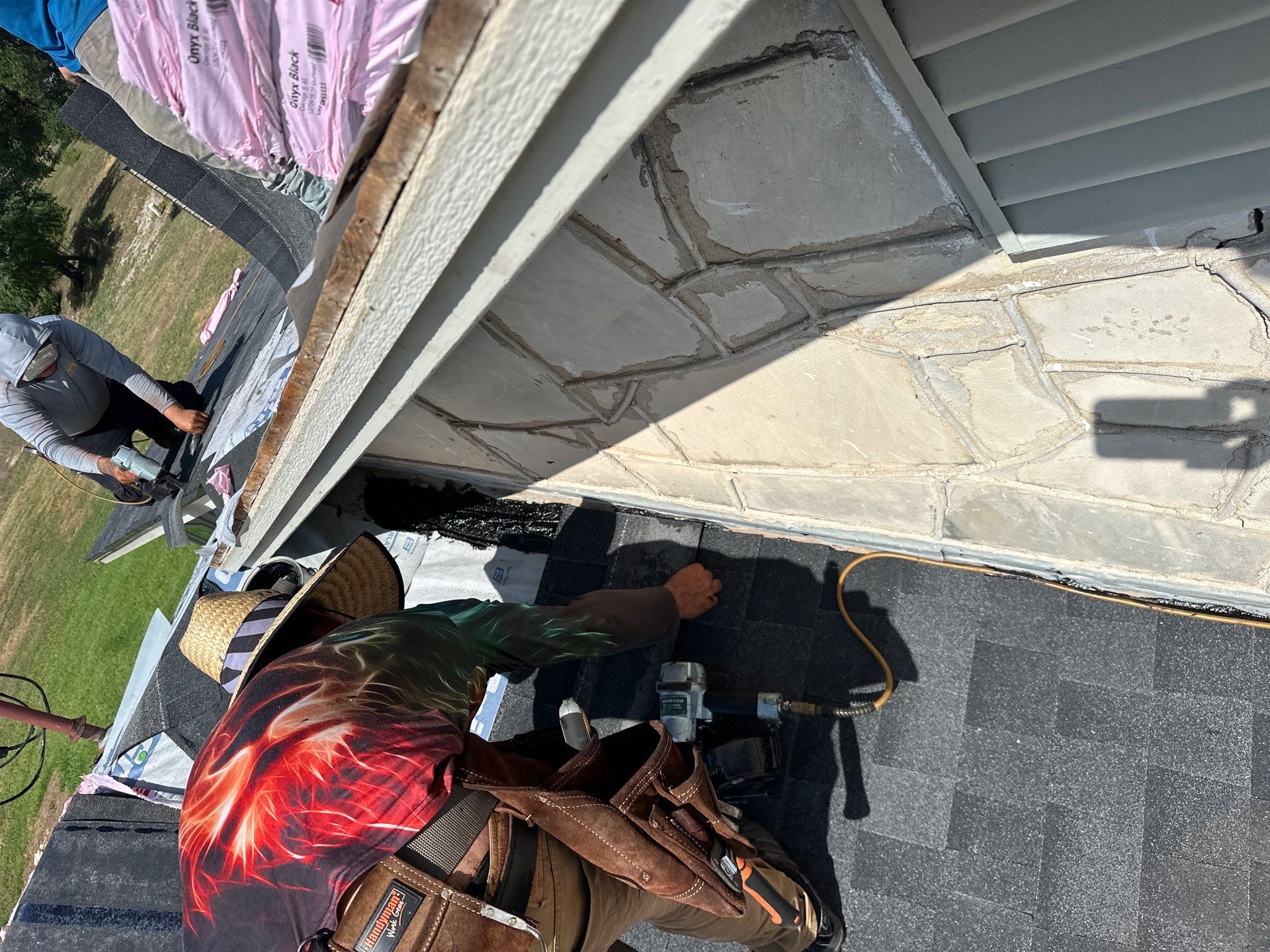 Residential Roofing Installation using Owens Corning Oakridge Onyx Black by DeZign Roofing & Exteriors