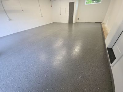 Slate Hybrid Garage Floor Transformation in Hayden Lake
