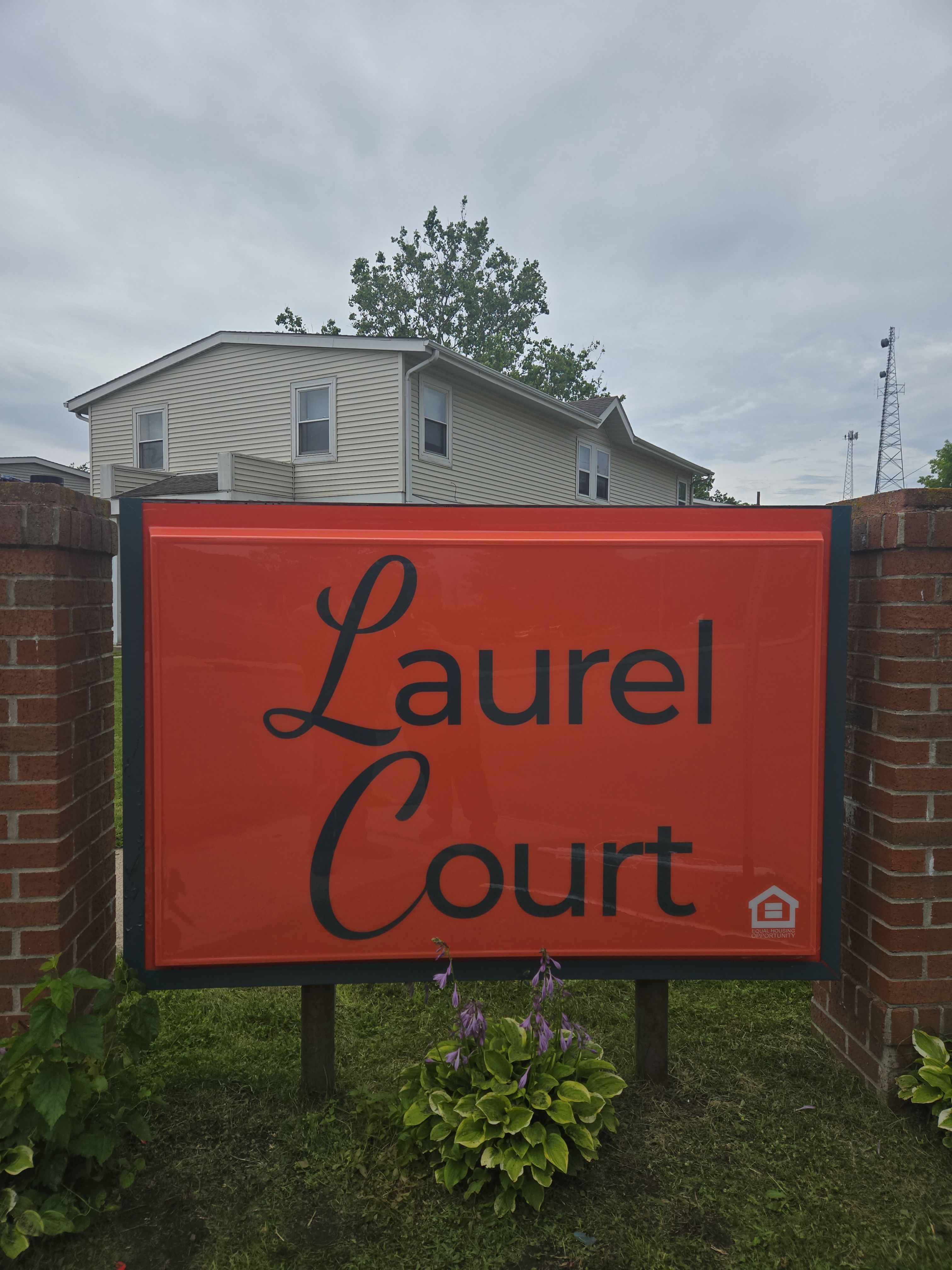 Laurel Court Apartments Monument Sign Replacement and LED Lighting Update by Hayes Design co