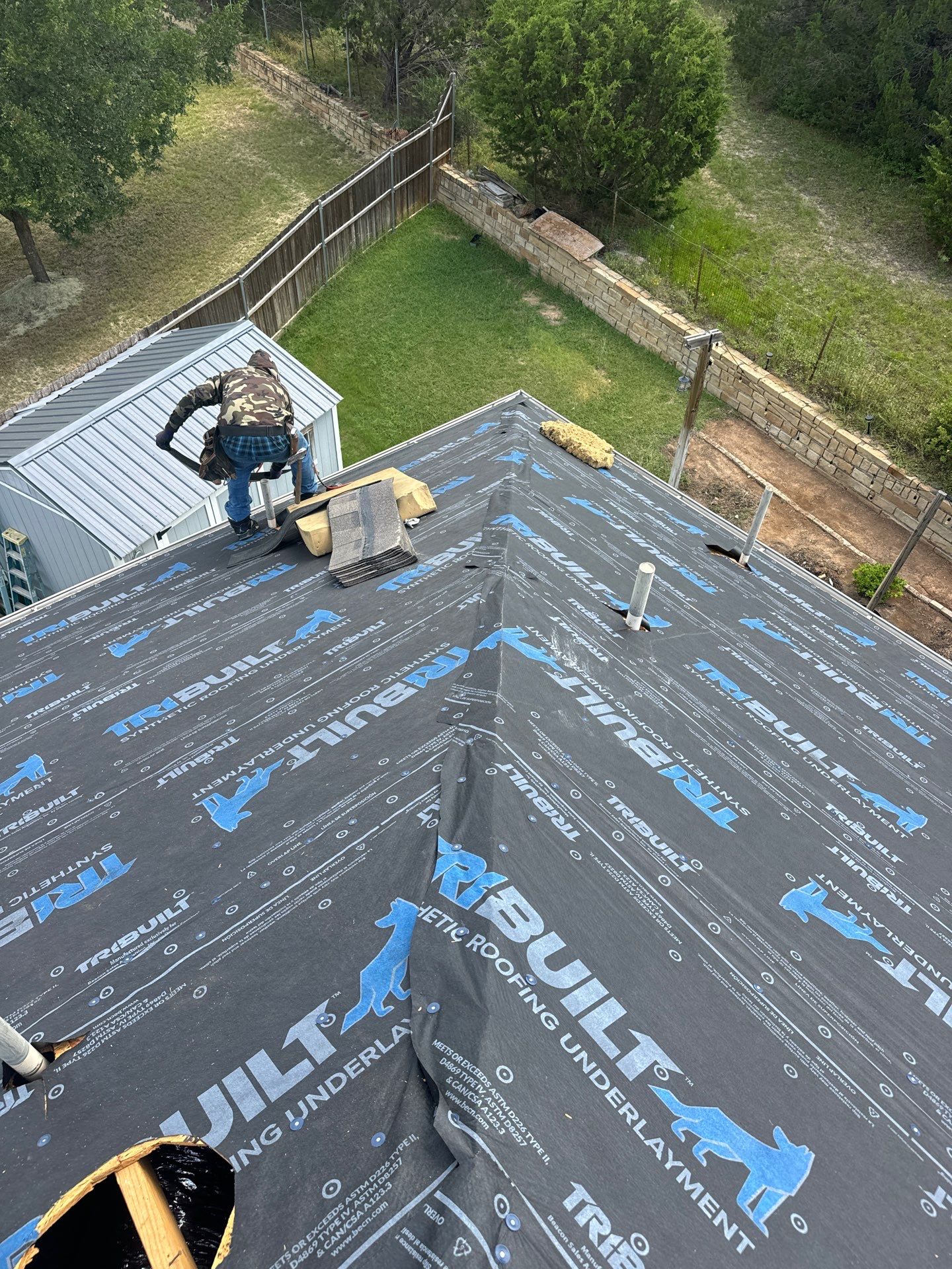 Project in Weatherford by Lonestar Roofing and Restoration LLC.