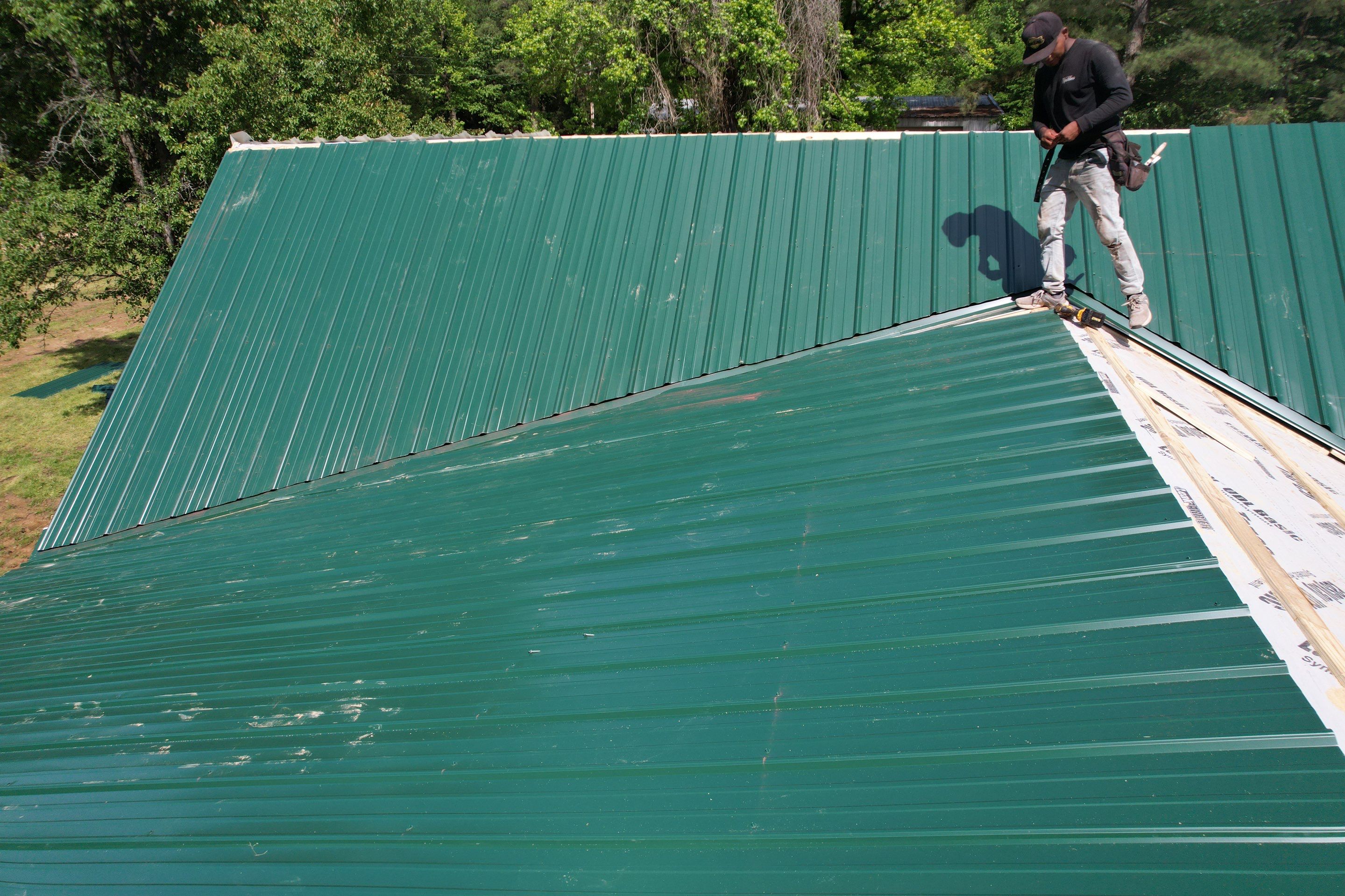 New Home Construction using 29 gauge metal by Hostetler Roofing