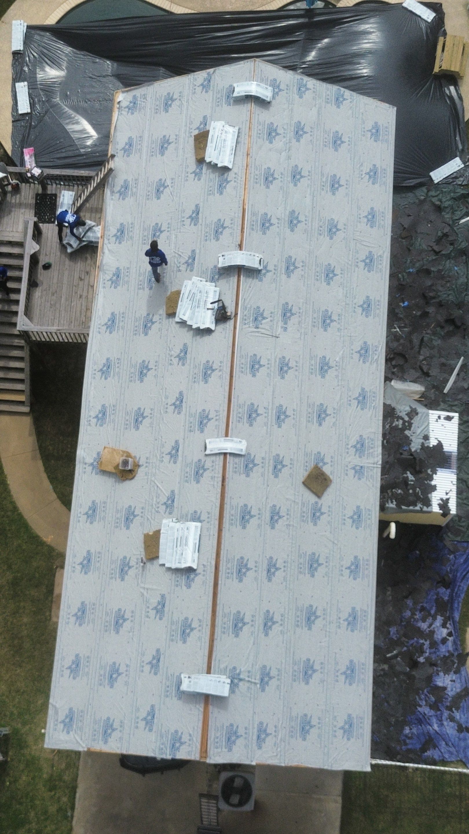 Roof Replacement using IKO Cambridge Dual Grey by CAP Roofing and Construction LLC