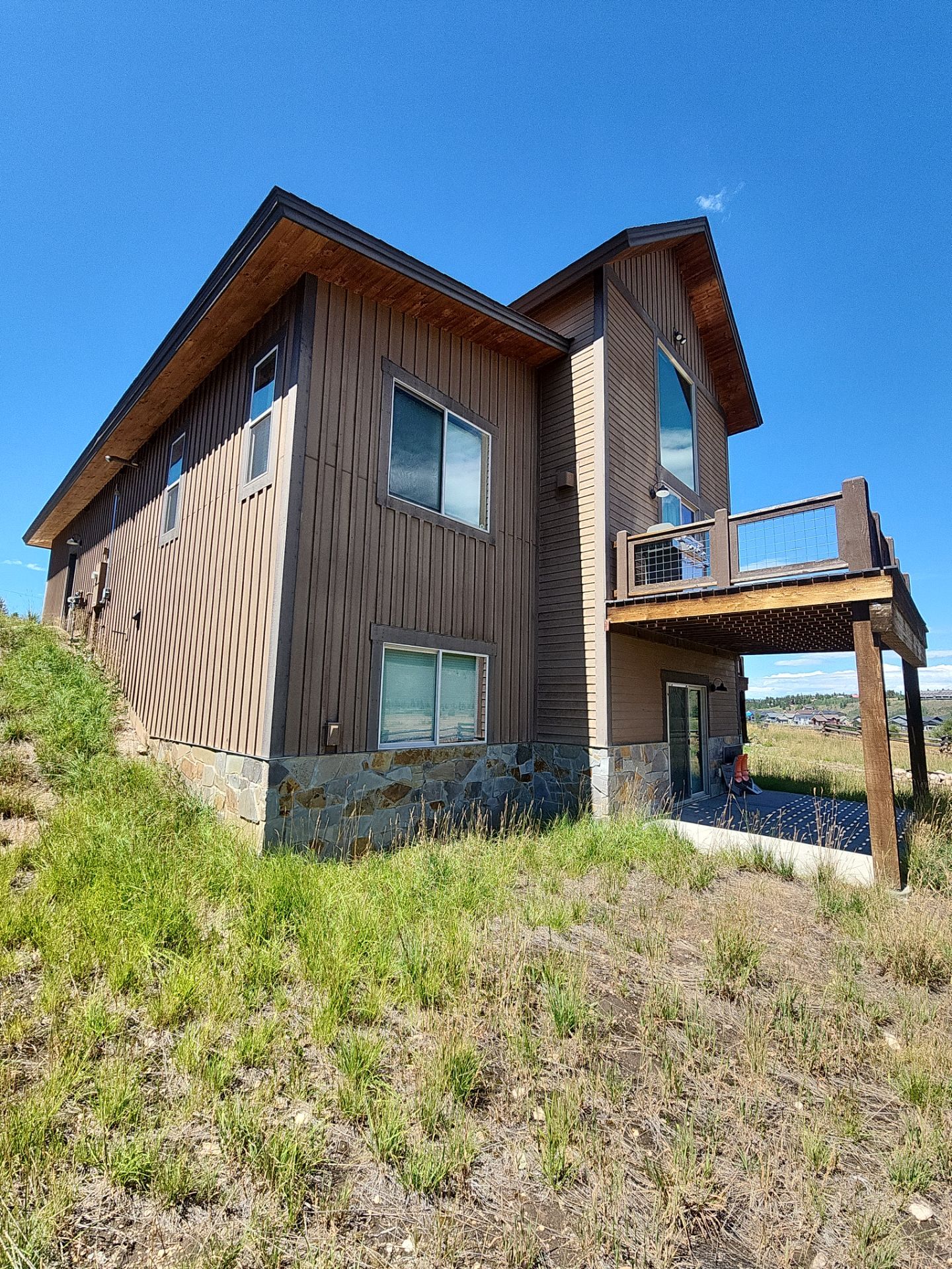 Exterior Painting Using Stain by Wheatley Creek Services