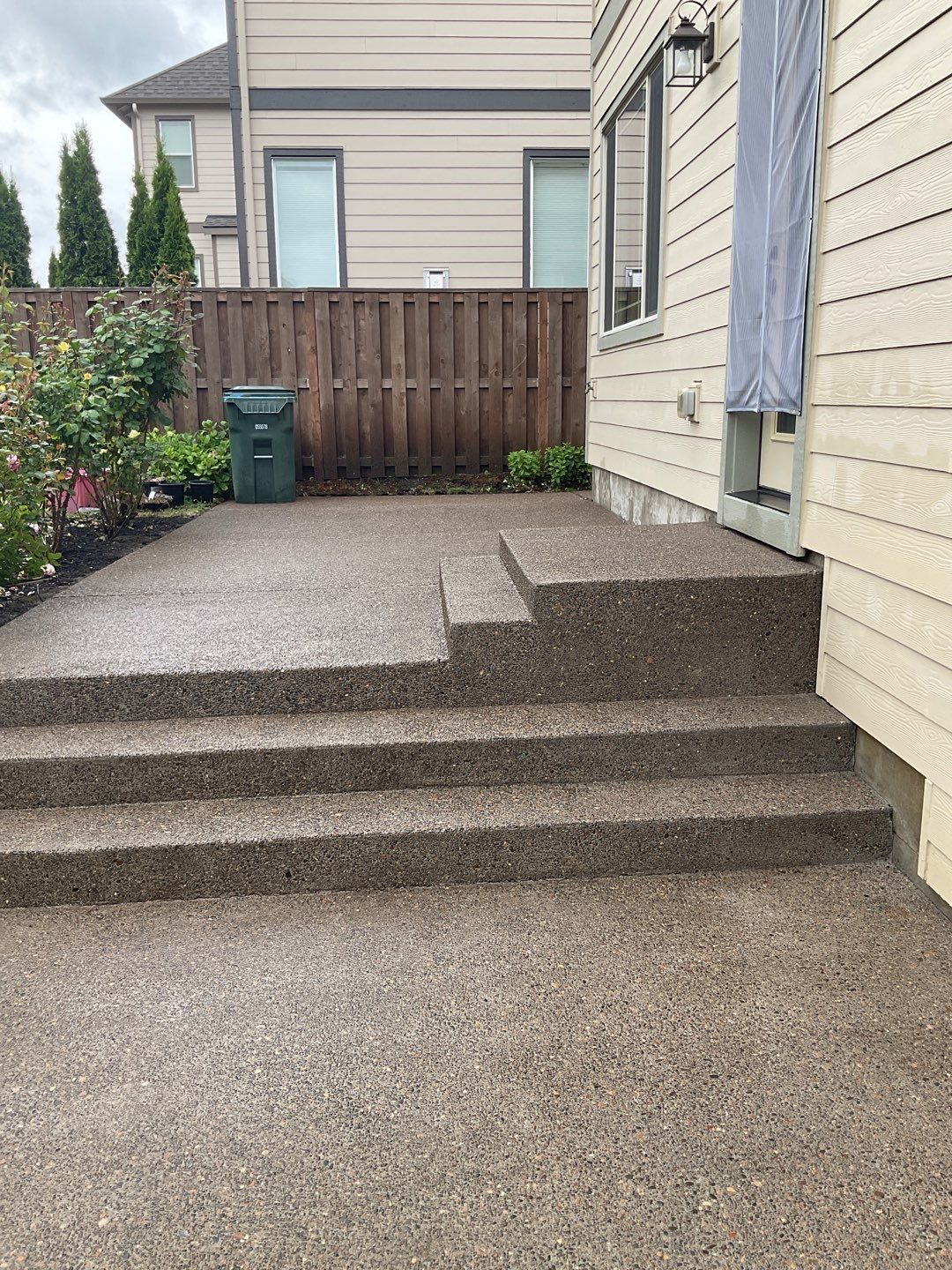 Concrete wash using Surface washer by Willamette Outdoor Wash LLC