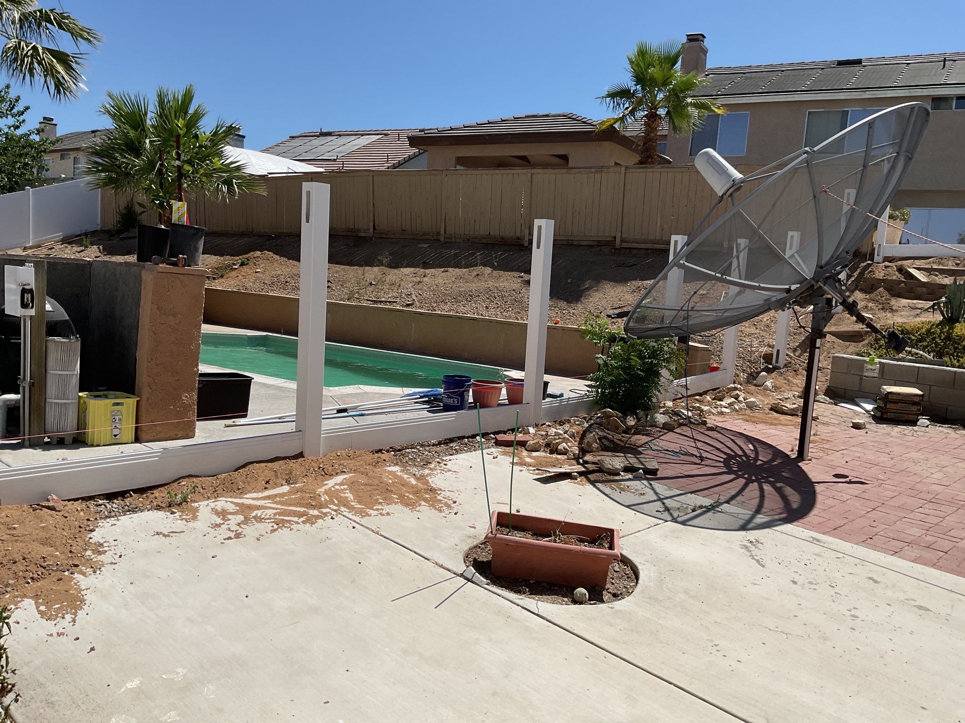 Fence Installation using Vinyl by Fence Guys Inc. 