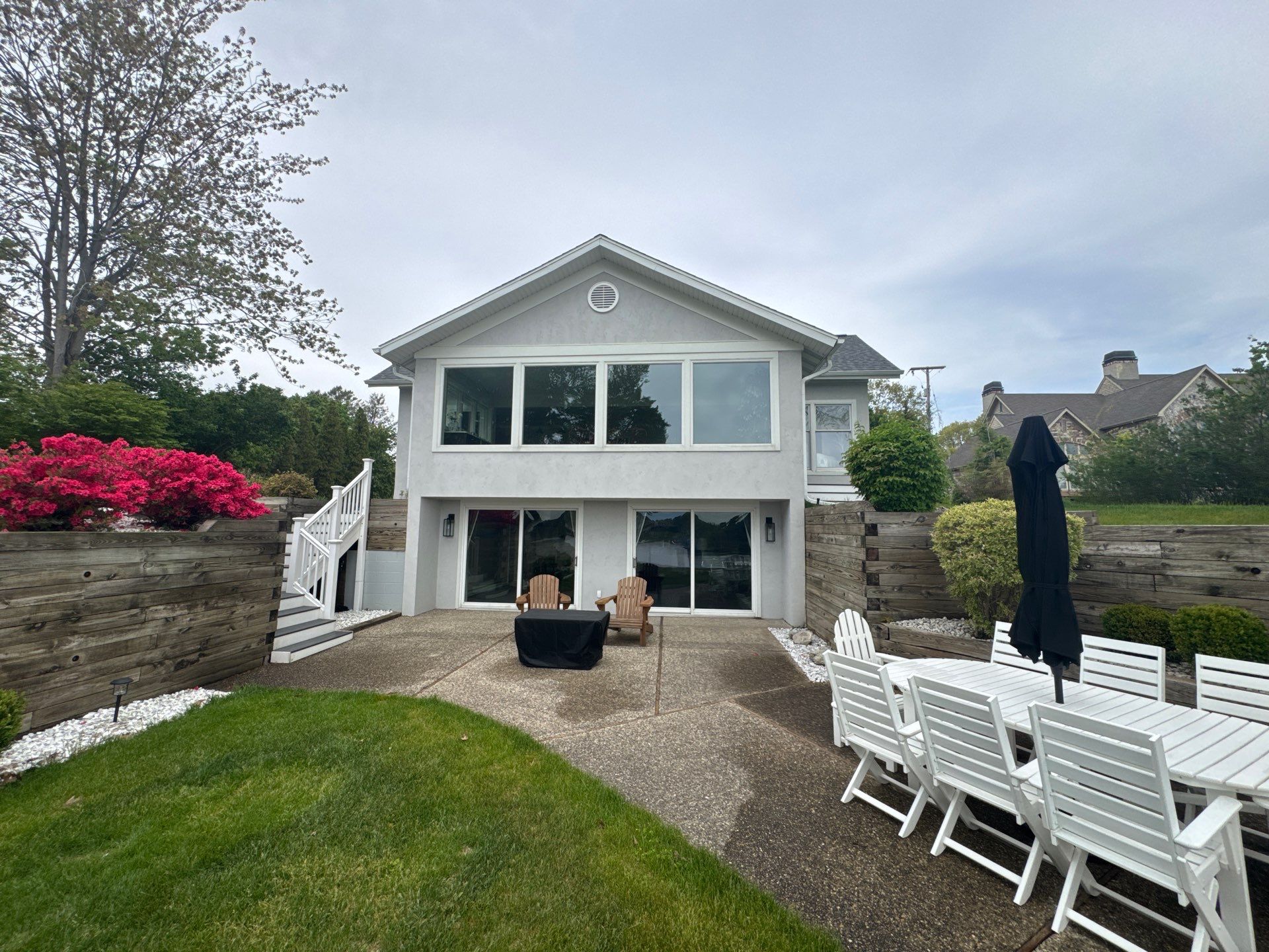 Norton Shores Residential Stucco Repair and Exterior Painting Refresh by Gordon Painting