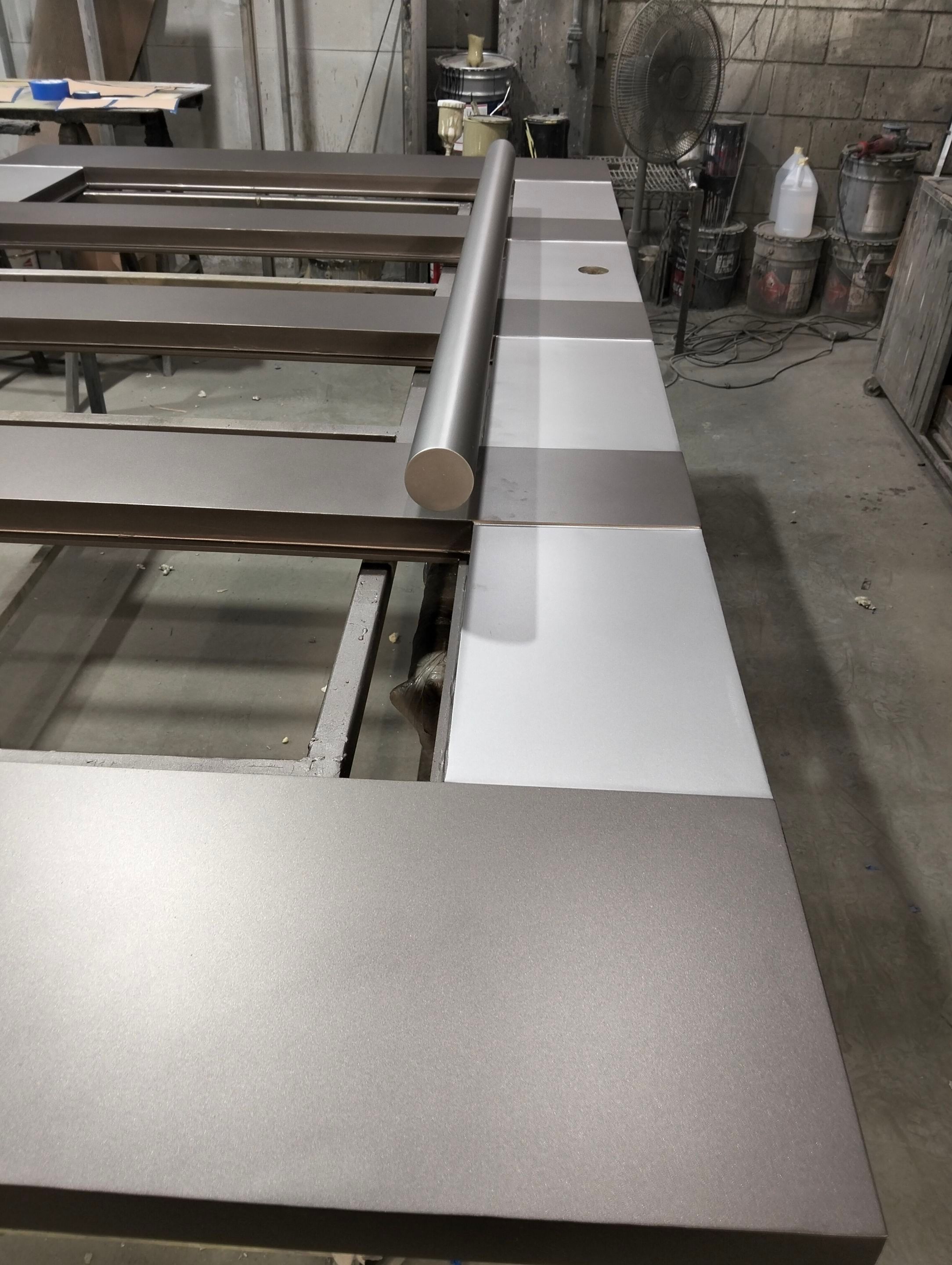 Modern Metal and Glass Entry Door Fabrication and Installation by Solara Custom Living