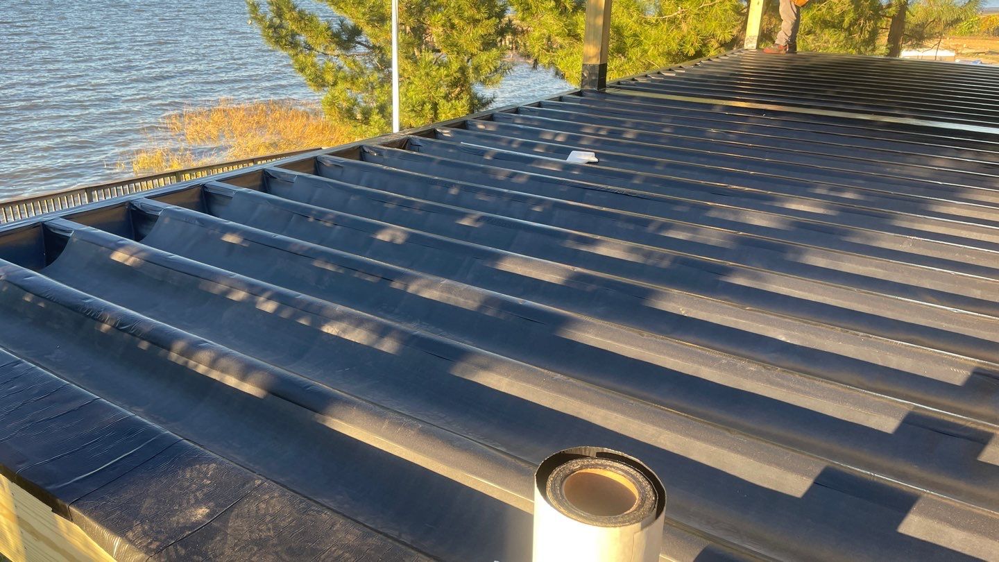 Waterfront deck In Keyport  by deck guardian